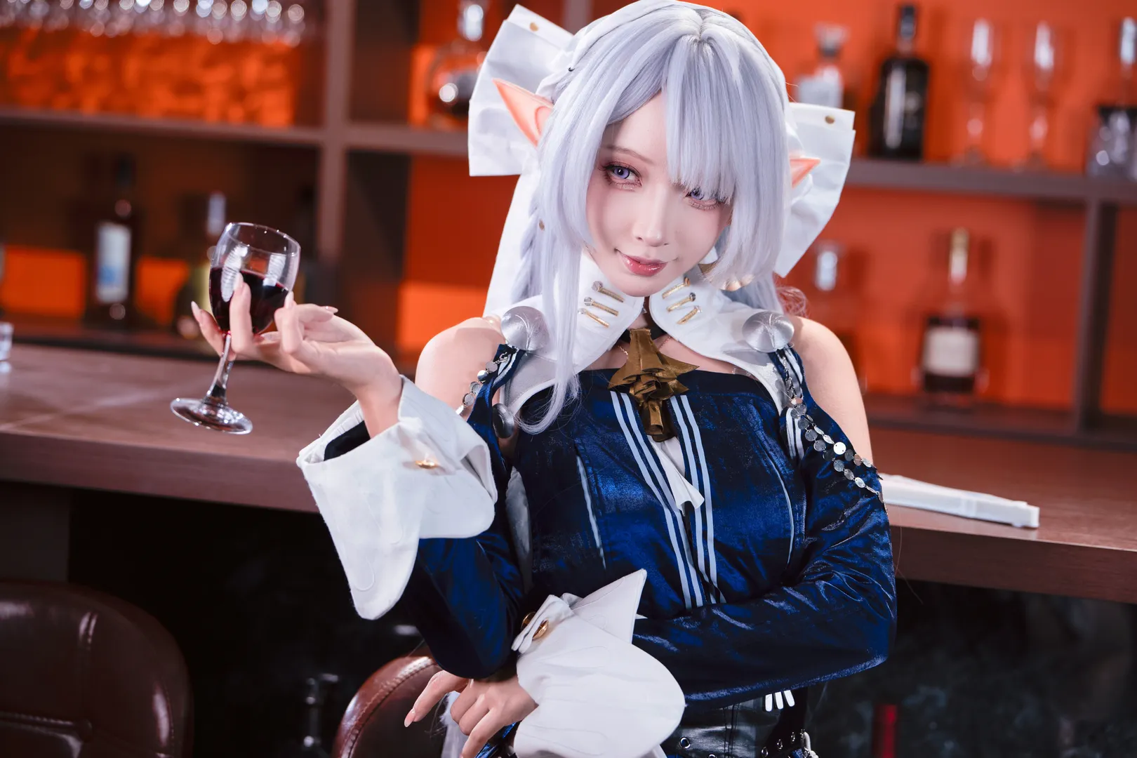 ゼンレスゾーンゼロ, 二次元コスプレ, エルフ耳, 白ニーソコーデ, ヴェリナコスプレ - 5枚目