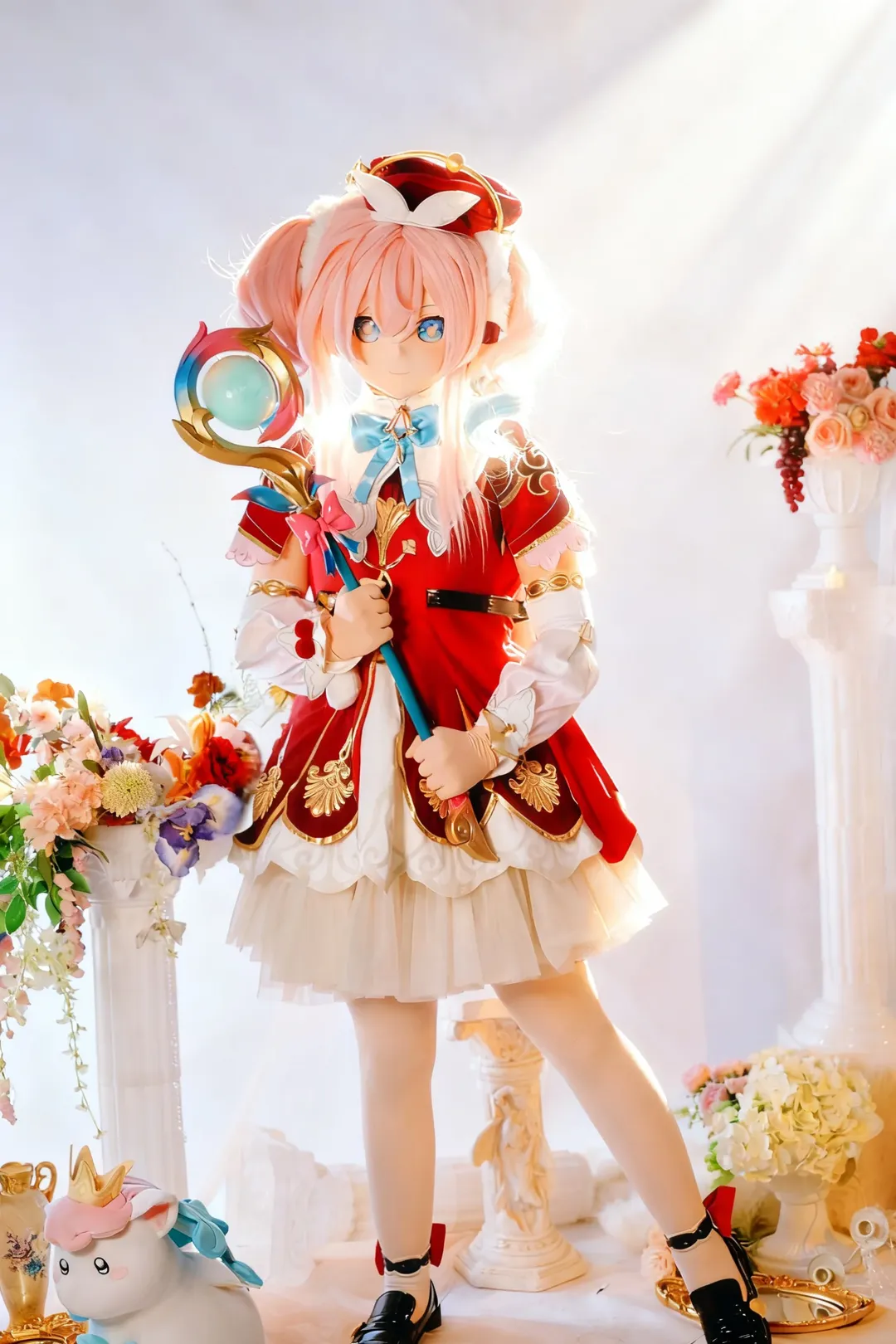 白丝, 魔法少女风, 崩坏星穹铁道cos, 粉发双马尾, kig系 - 第3张