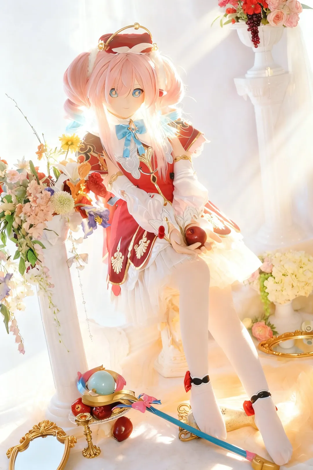 白丝, 魔法少女风, 崩坏星穹铁道cos, 粉发双马尾, kig系 - 第4张