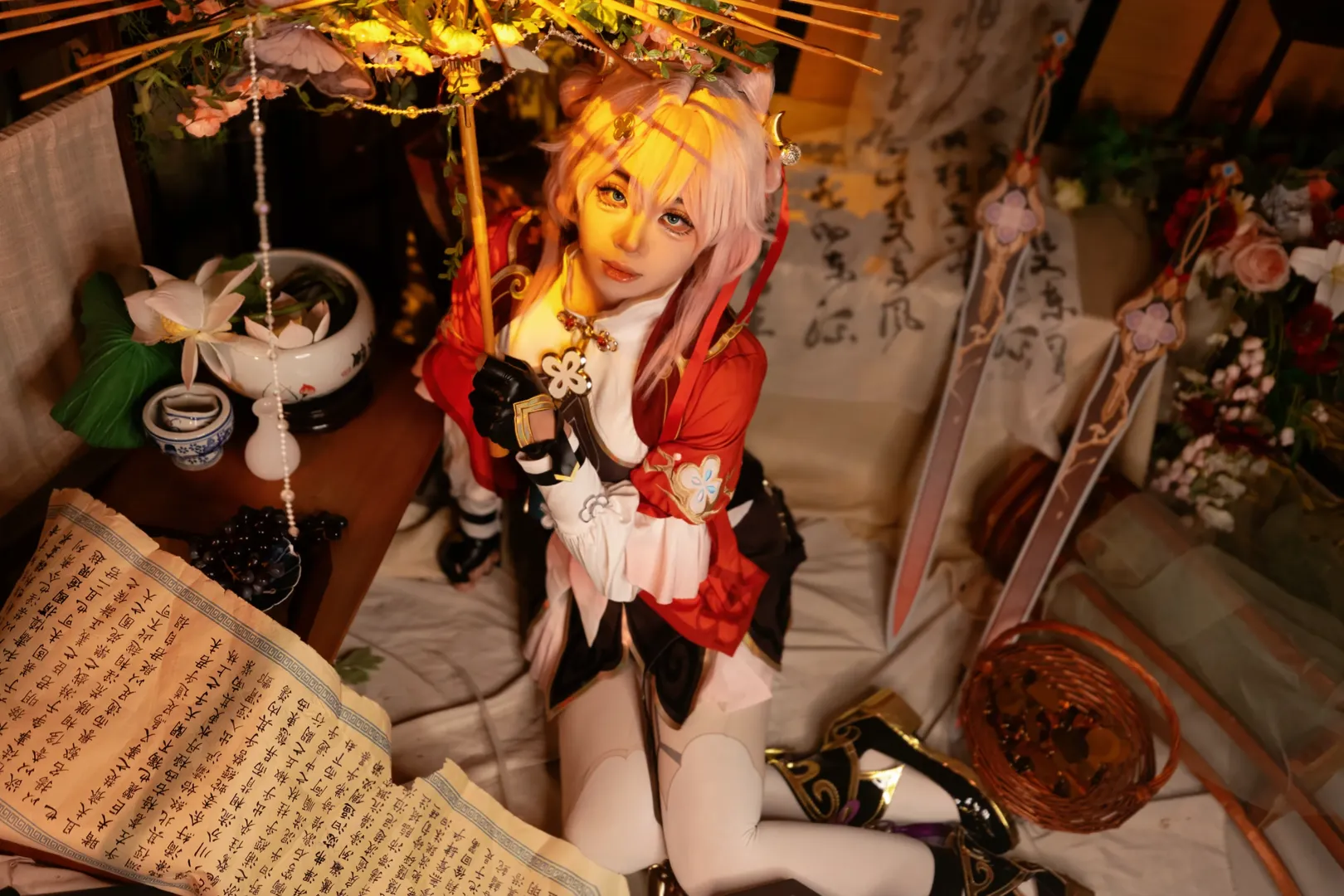 コスプレ, 崩壊：スターレイル, 三月なのか コスプレ, 仙舟「羅浮」, 白ニーソコーデ - 2枚目