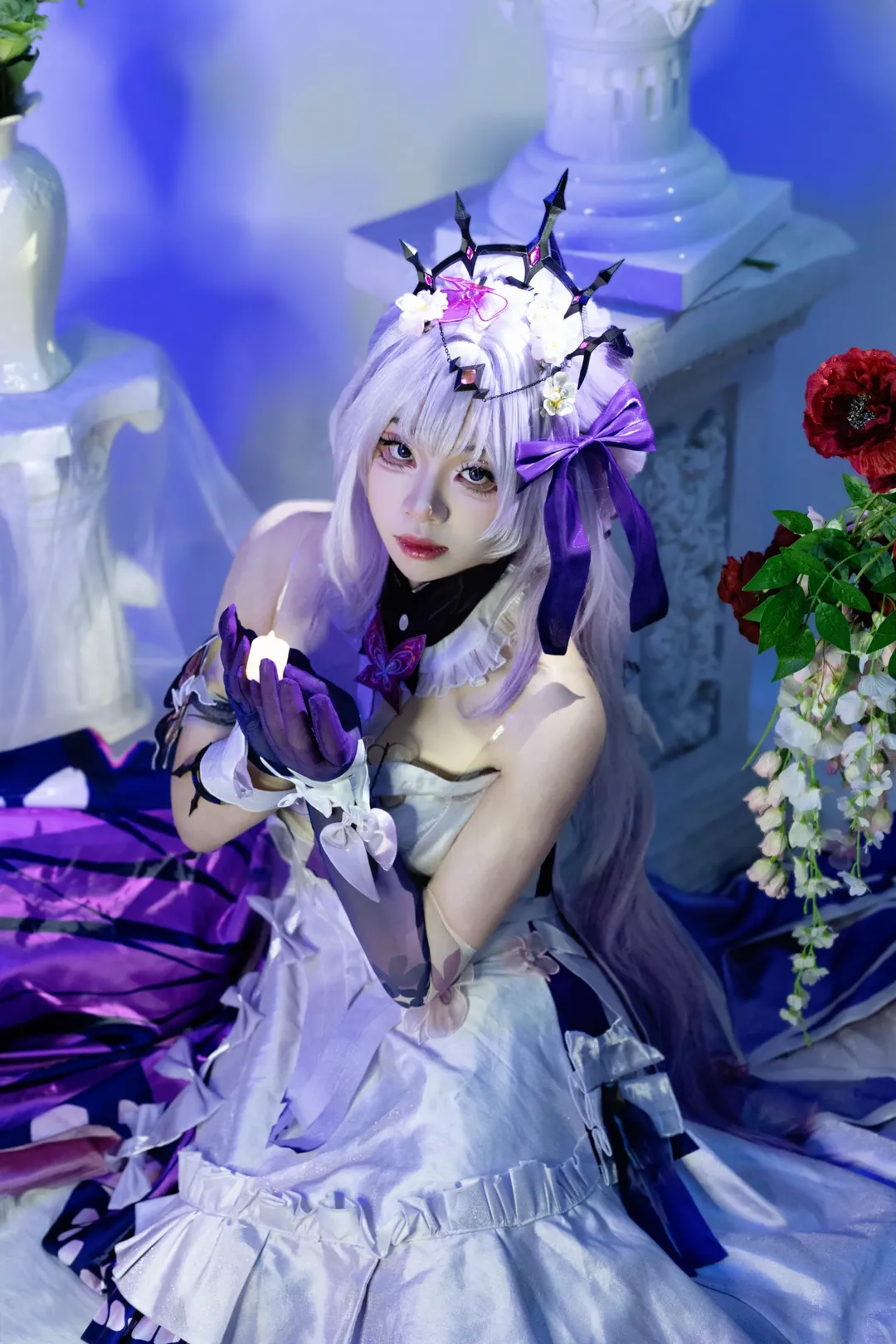 Honkai: Star Rail, Atmospheric photography, Castorice cosplay, 2D Cosplay, White pantyhose - Image 1
