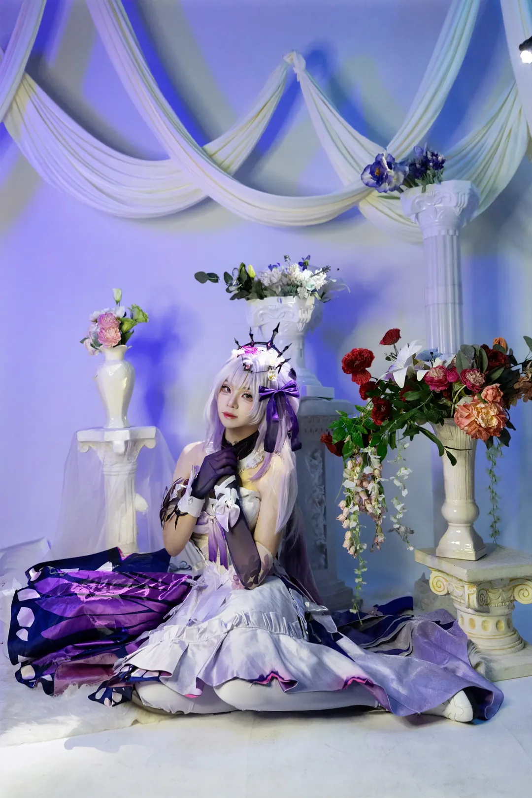 Honkai: Star Rail, Atmospheric photography, Castorice cosplay, 2D Cosplay, White pantyhose - Image 6