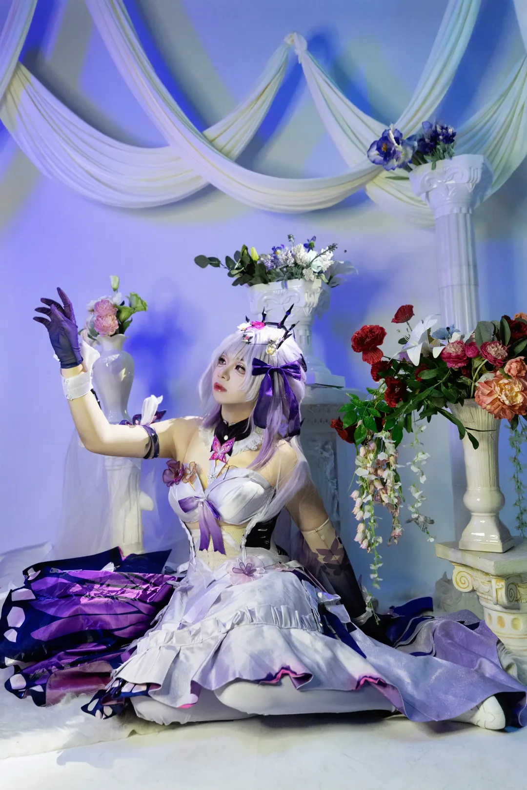 Honkai: Star Rail, Atmospheric photography, Castorice cosplay, 2D Cosplay, White pantyhose - Image 7