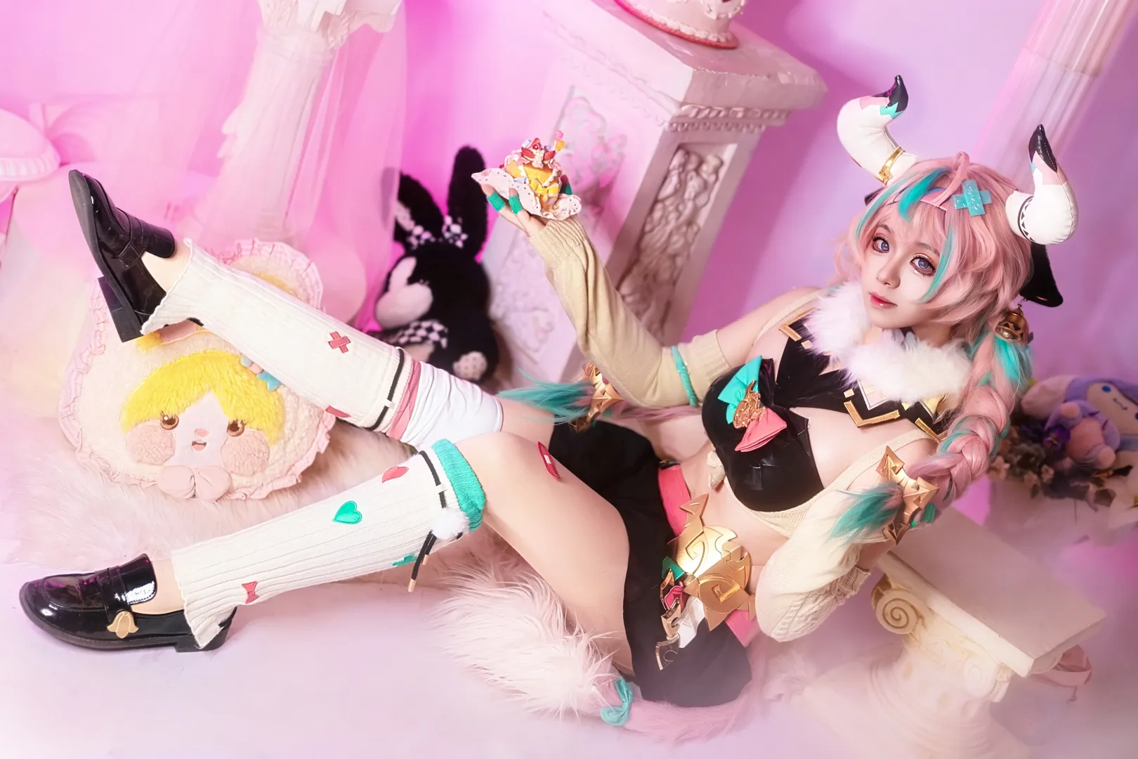 原神, ヴァレサ コスプレ, 幻想的な撮影, スイートコスプレ, ストッキング コスプレ