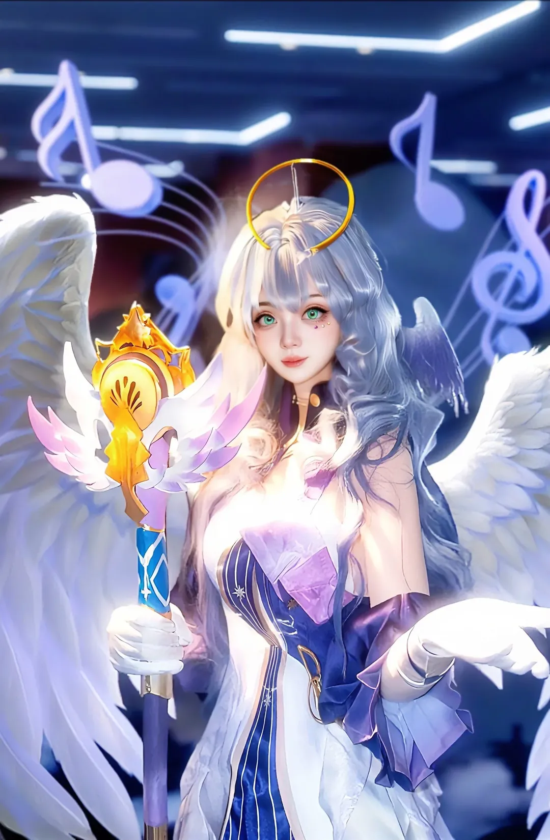 崩坏星穹铁道, 知更鸟cos, 二次元cosplay, 梦幻摄影, 天使造型