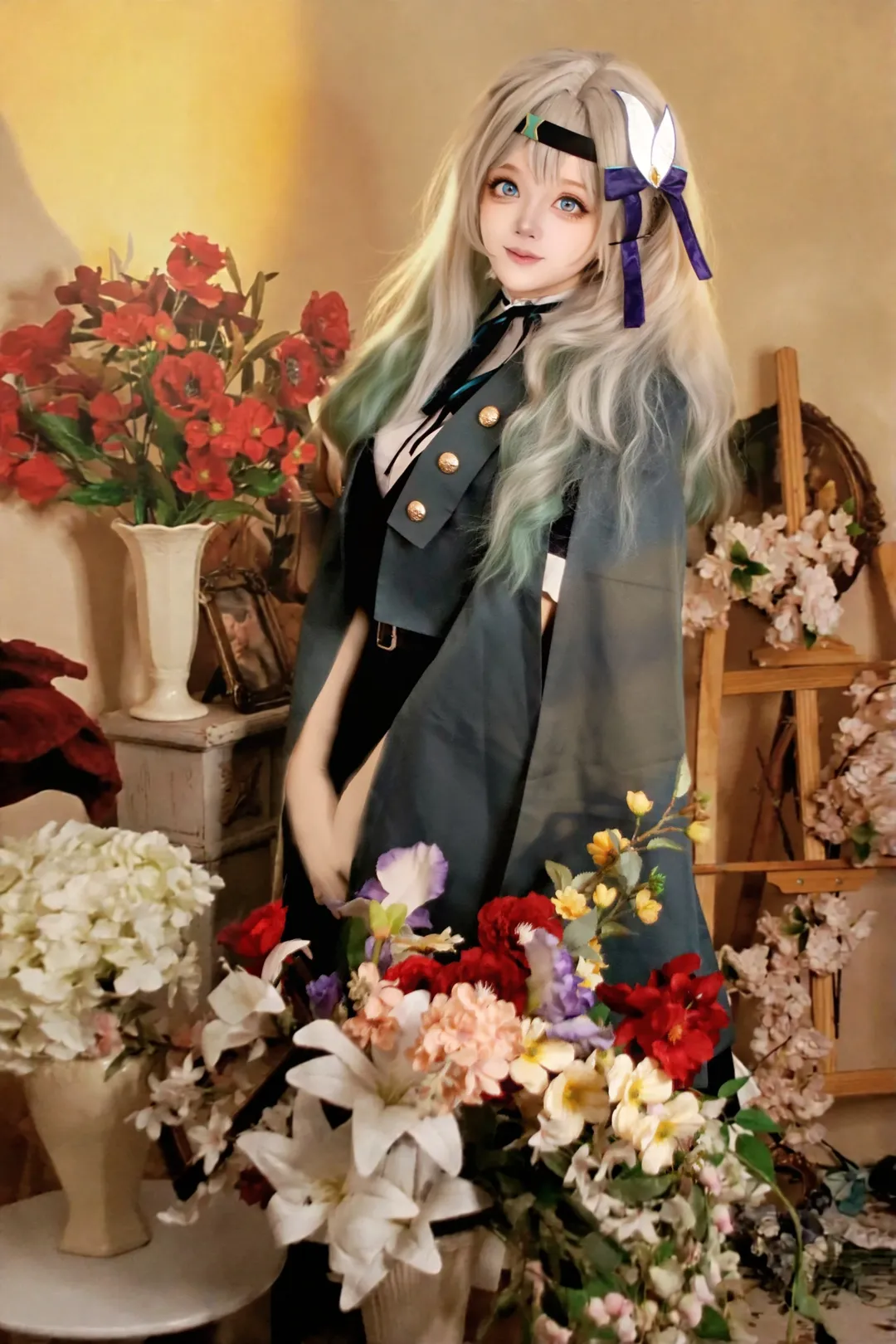 崩坏星穹铁道, 流萤cos, 二次元cosplay, 花海写真, 宝宝辅食