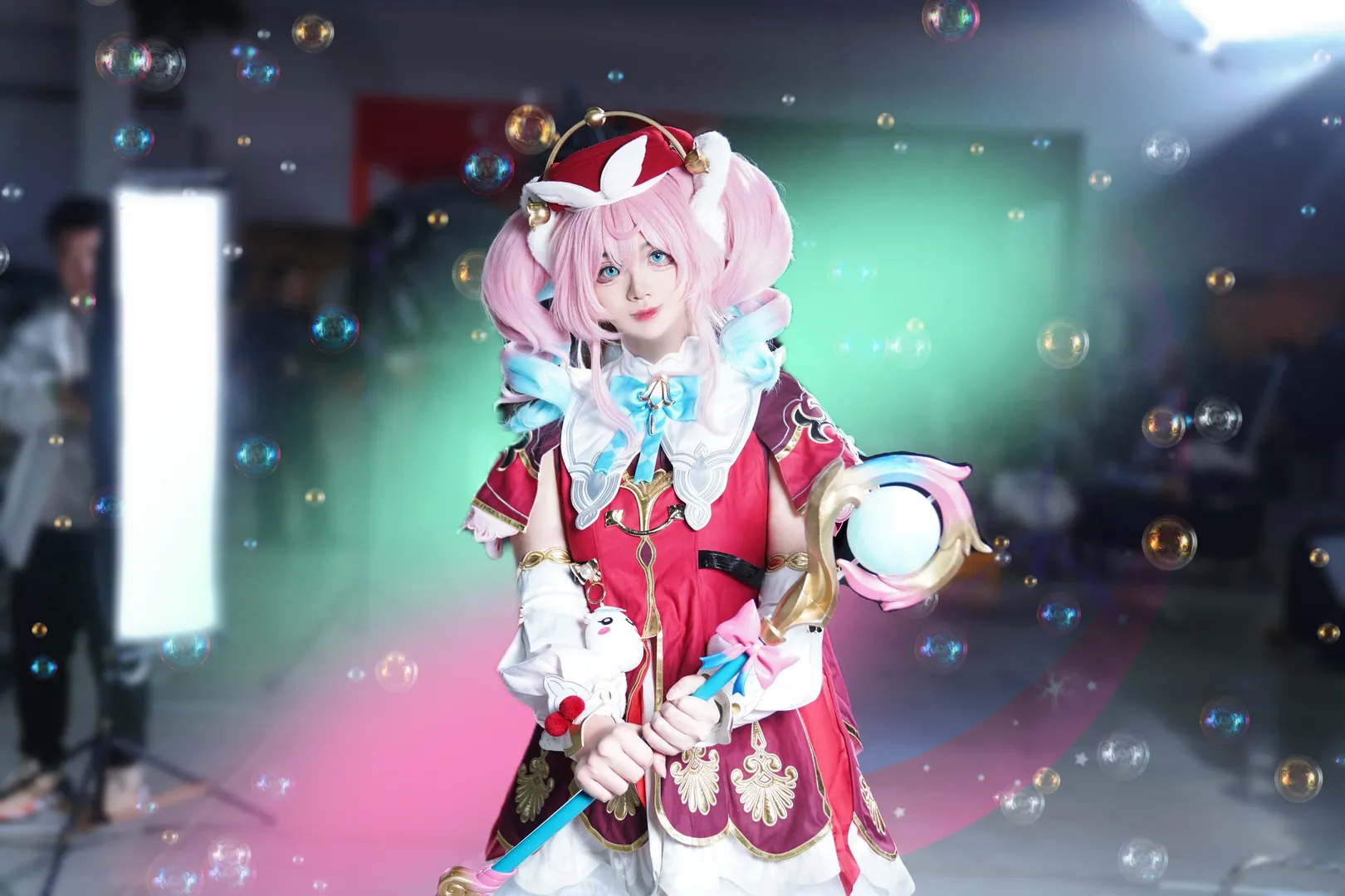 崩坏星穹铁道, 二次元cosplay, 风堇cos, 魔法少女风, 摄影棚写真