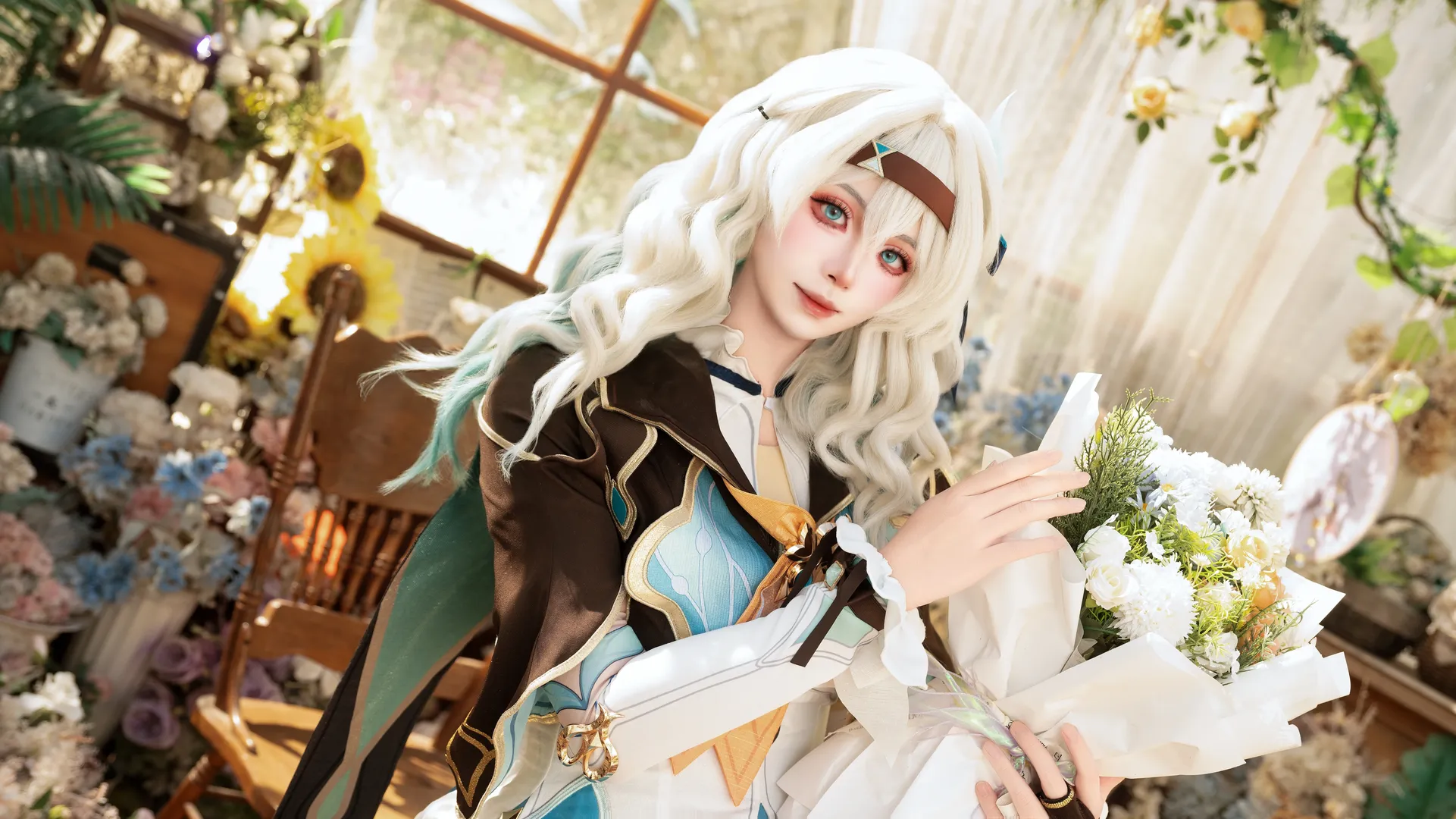崩坏星穹铁道, 流萤cos, 二次元cos, cosplay妆容, 花房写真