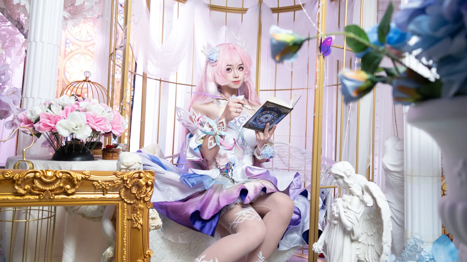 昔涟cos, 崩坏星穹铁道, 游戏角色还原, 二次元cosplay, 梦幻棚拍