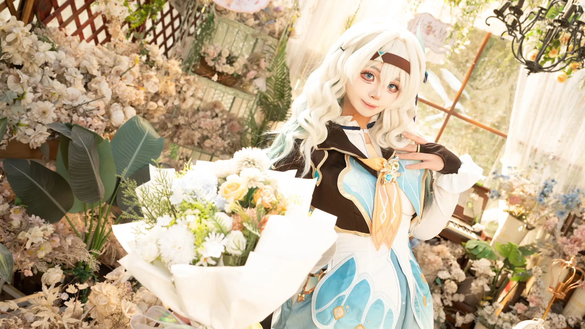 崩壊：スターレイル, ホタル コスプレ, 二次元コスプレ, 温室撮影, 爽やか系コスプレ
