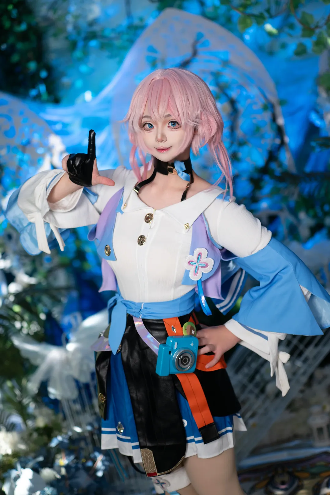 崩坏星穹铁道, 三月七cos, 二次元cosplay, 角色扮演摄影, 萌系穿搭