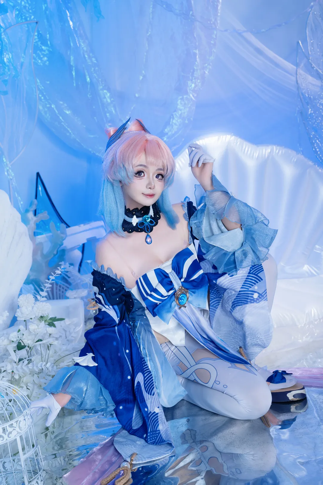 原神, 珊瑚宮心海 コスプレ, 二次元コスプレ, 水元素, 海洋風コスプレ