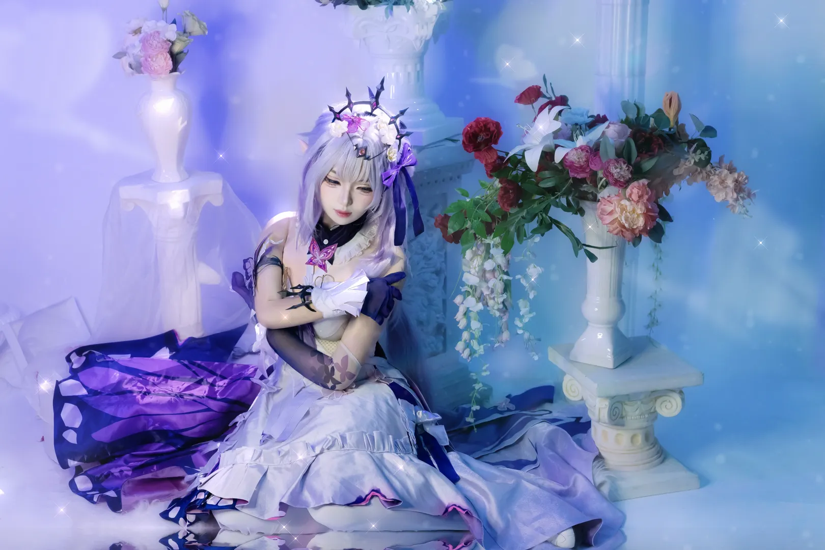Honkai: Star Rail, Anime cosplay, Castorice cosplay, Cosplay sharing, Cool-toned photography