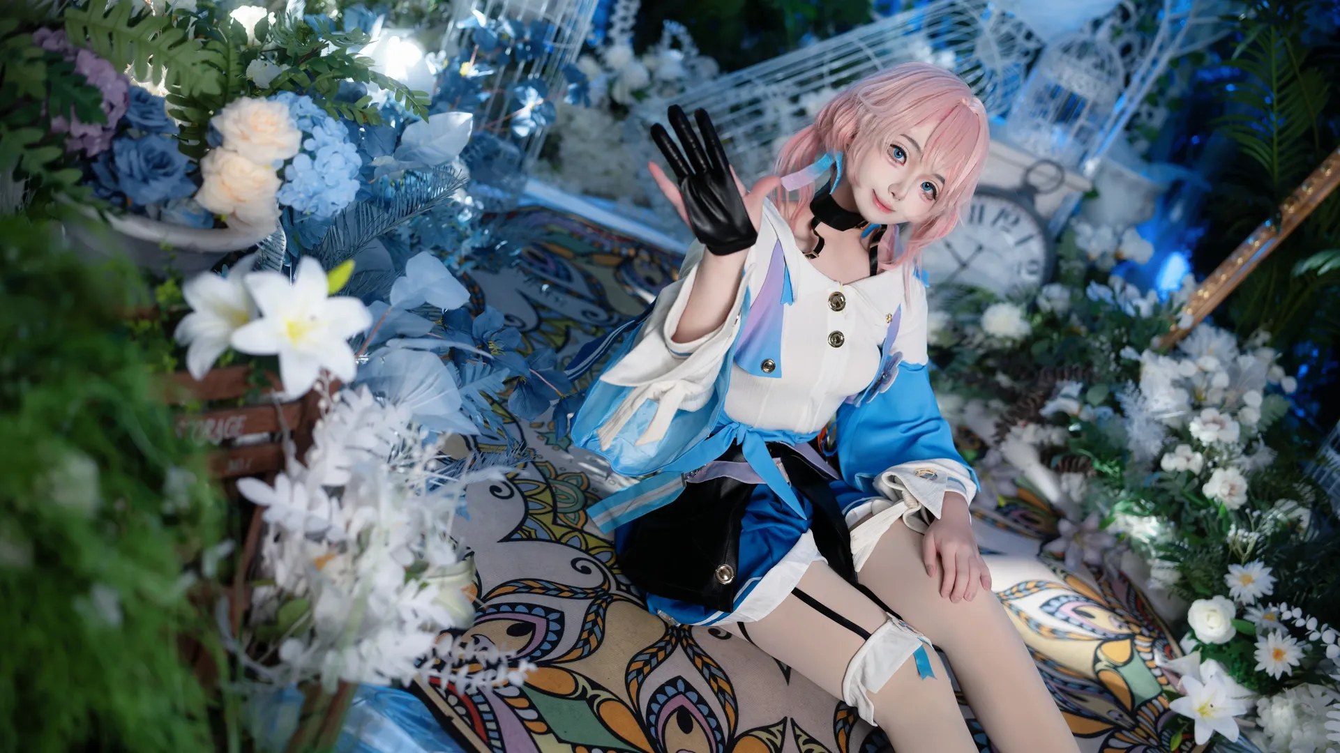 二次元, コスプレ, 崩壊：スターレイル, 三月なのか コスプレ, ガーター付きストッキング