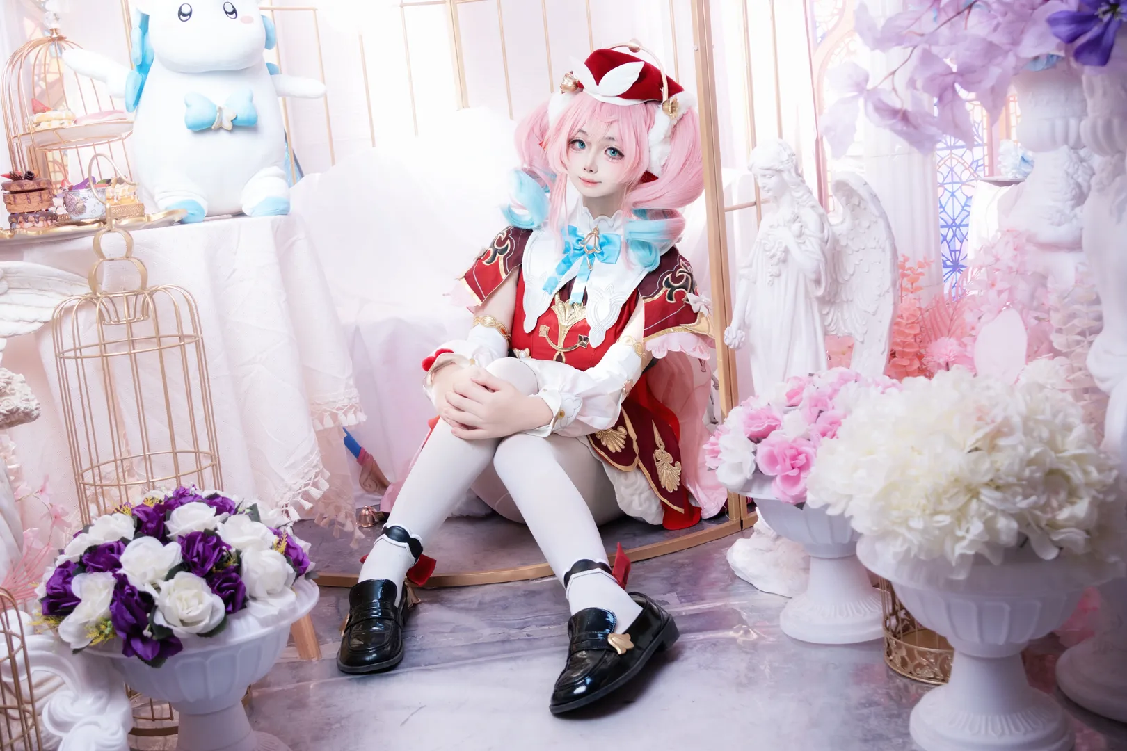 崩坏星穹铁道, 二次元cosplay, 风堇cos, 白丝, 宝宝辅食