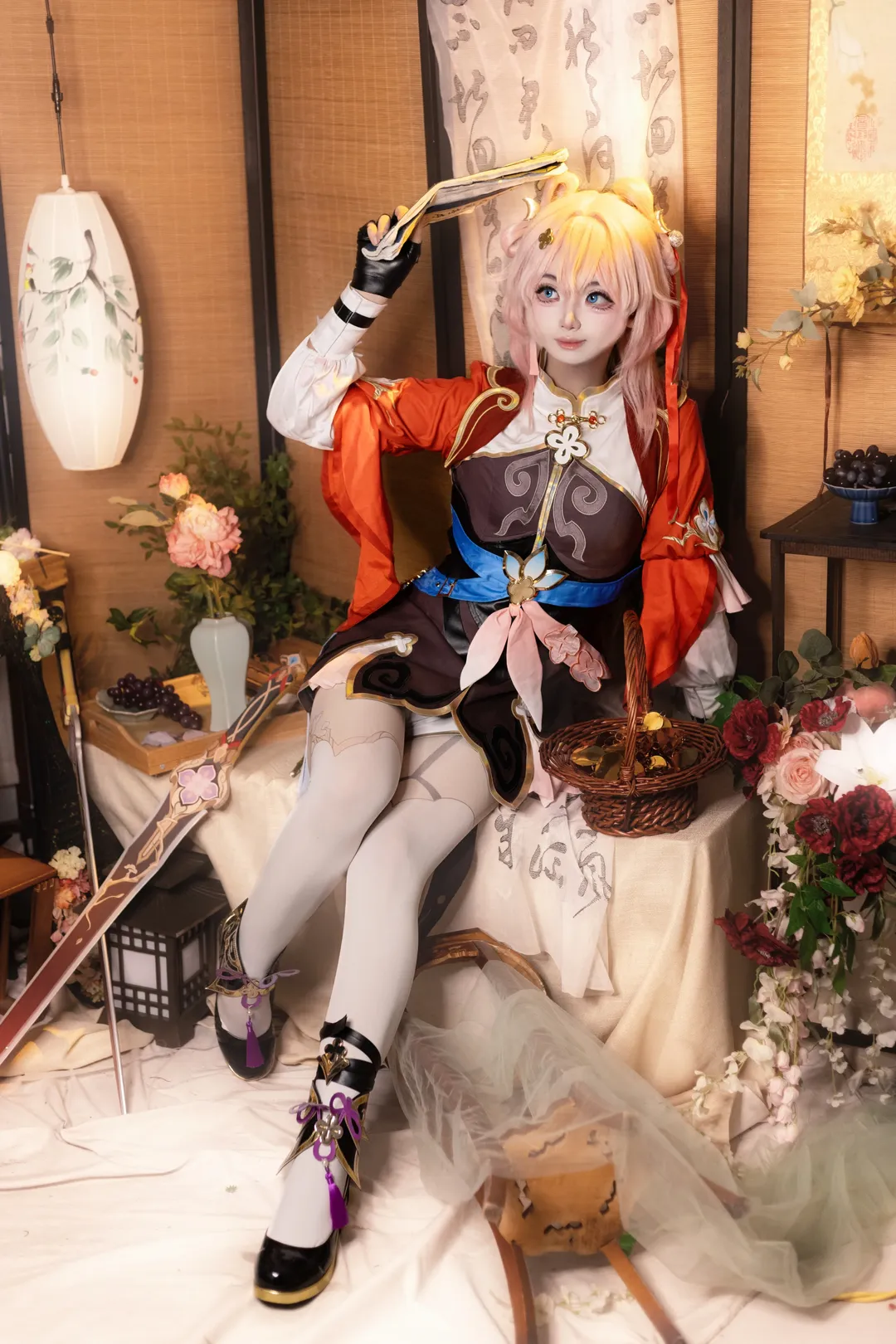 崩坏星穹铁道, 棚拍, 三月七cos, 二次元cos, 白丝cosplay