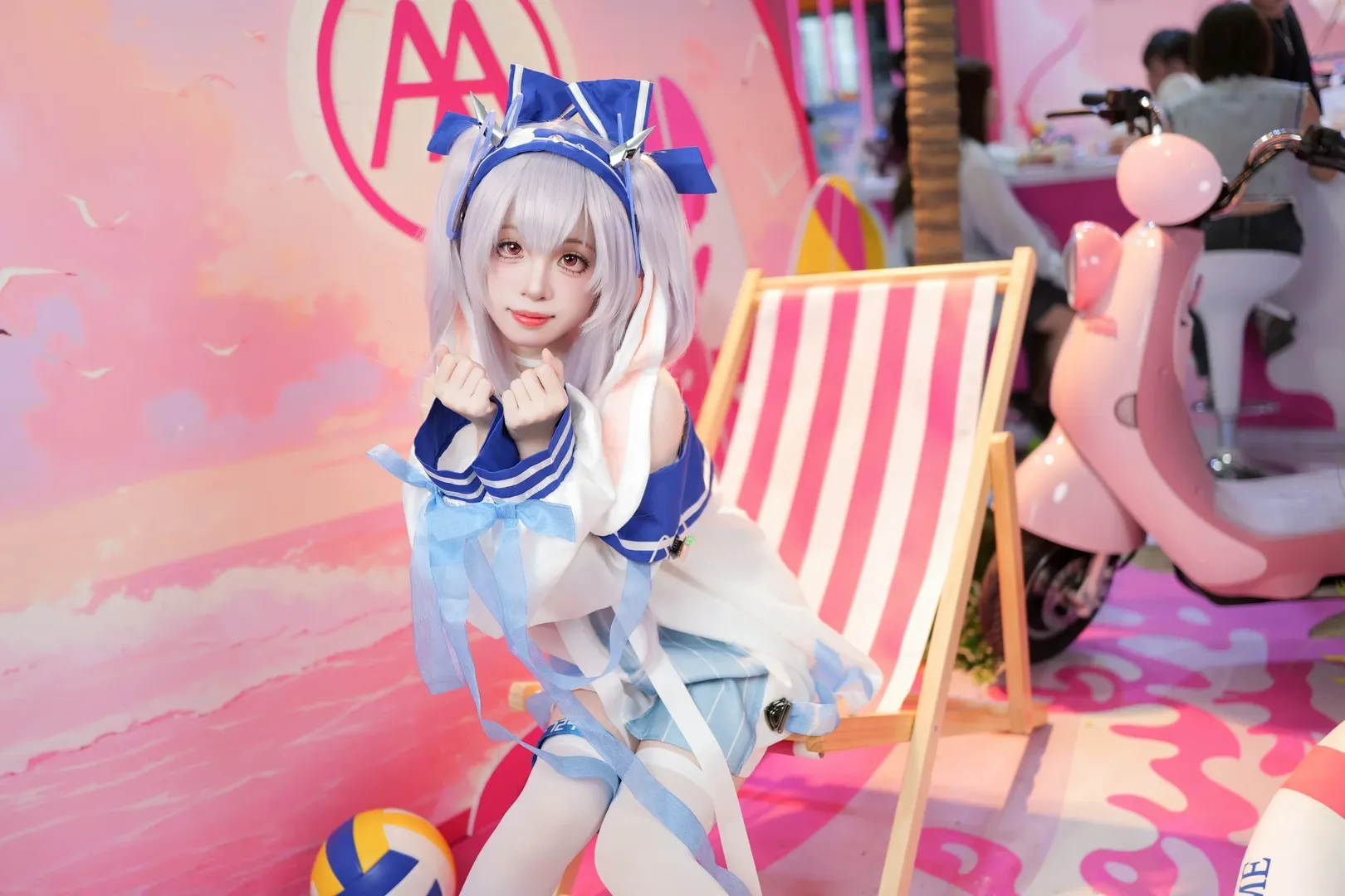 碧蓝航线, 萤火虫漫展, 拉菲cos, 白丝, cosplay正片 - 第10张