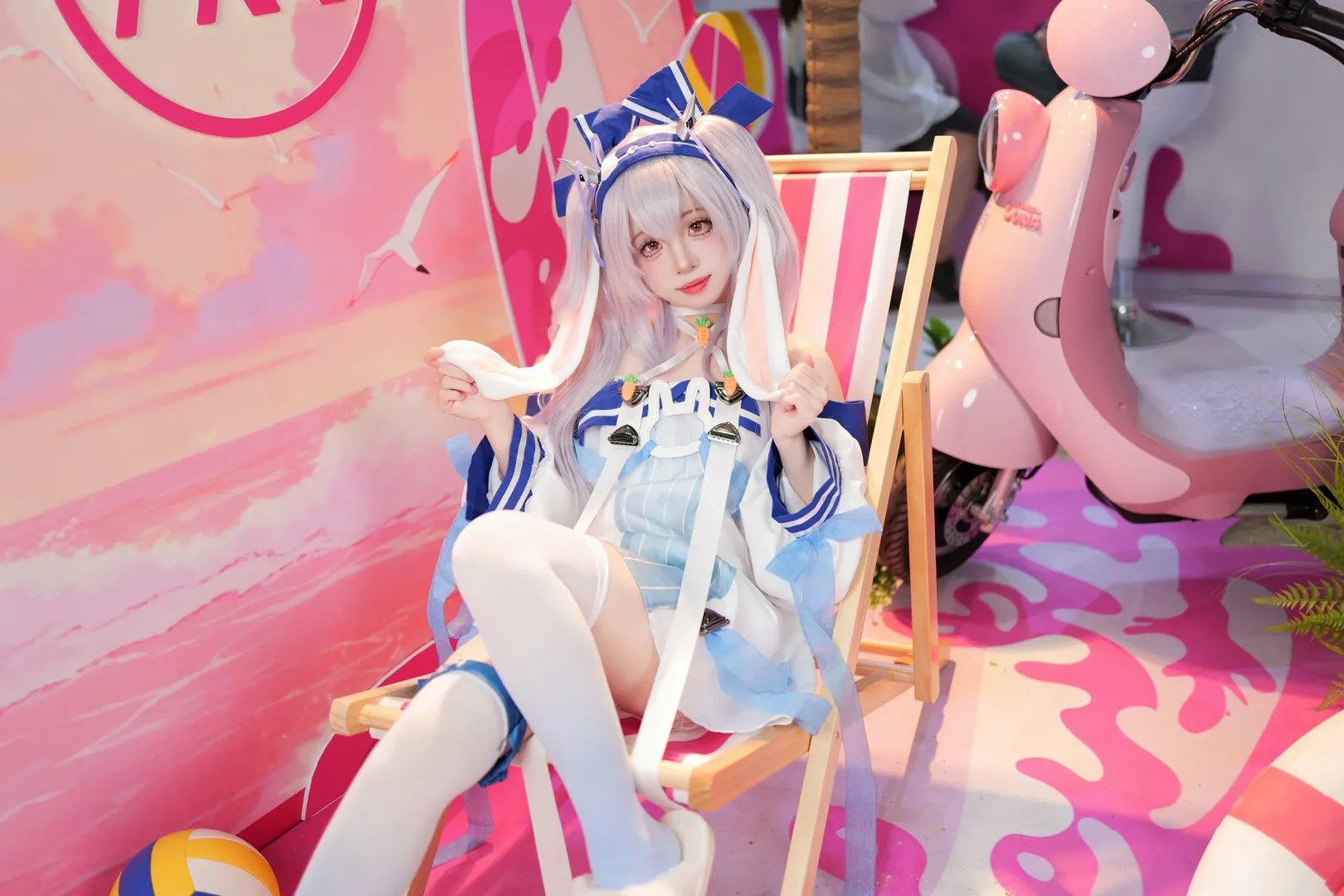 碧蓝航线, 萤火虫漫展, 拉菲cos, 白丝, cosplay正片 - 第5张