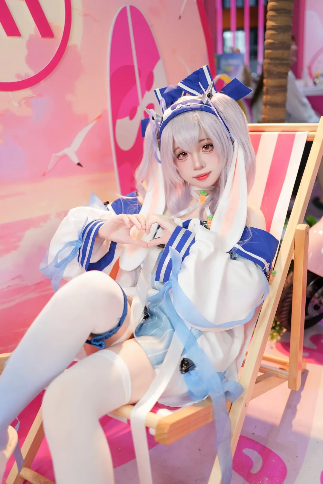 碧藍航線, 螢火蟲漫展, 拉菲cos, 白絲, cosplay正片
