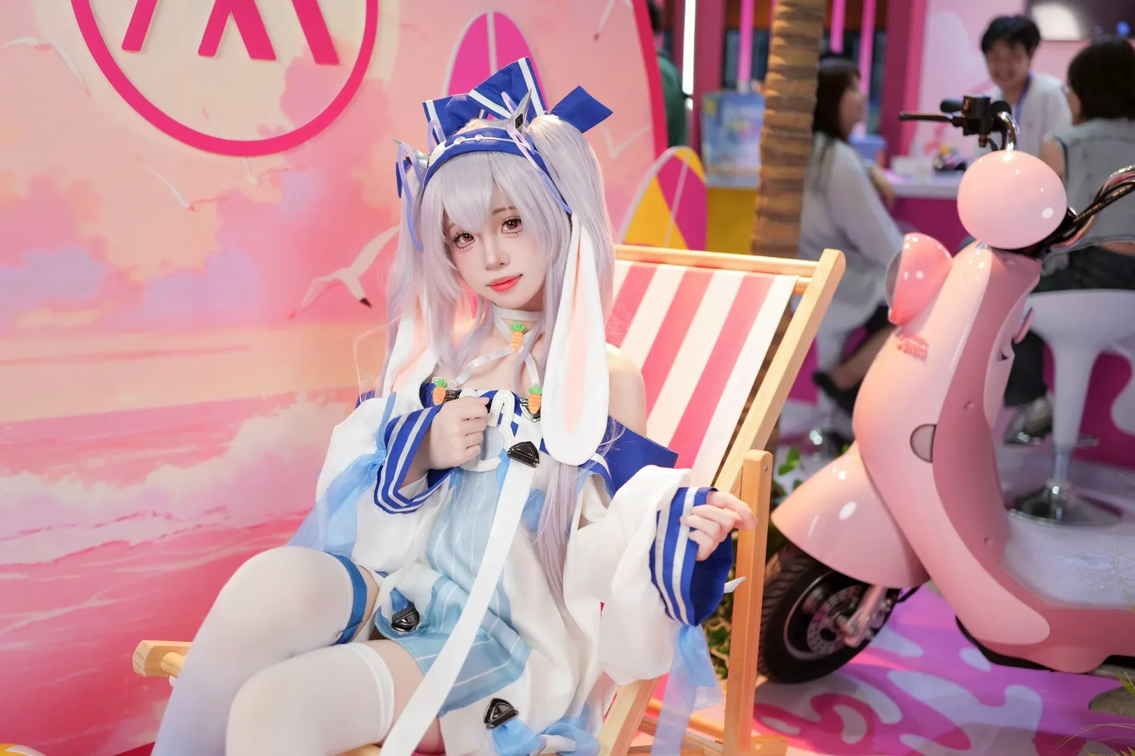 碧蓝航线, 萤火虫漫展, 拉菲cos, 白丝, cosplay正片 - 第7张