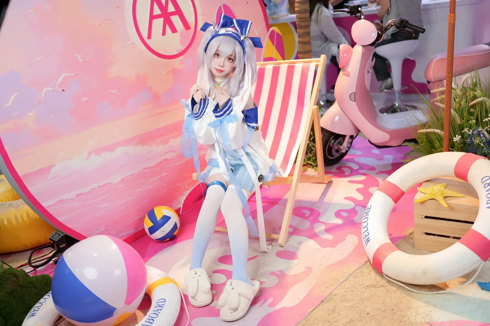 碧蓝航线, 萤火虫漫展, 拉菲cos, 白丝, cosplay正片 - 第8张