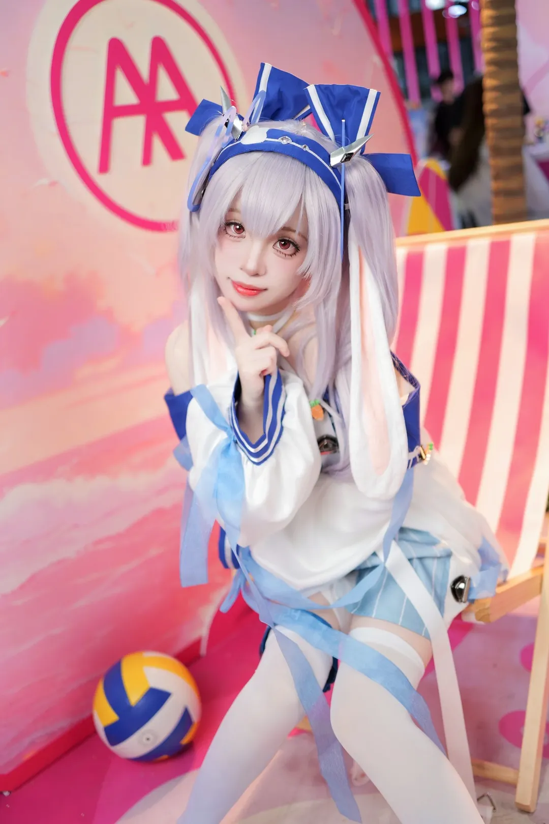 碧蓝航线, 萤火虫漫展, 拉菲cos, 白丝, cosplay正片 - 第9张