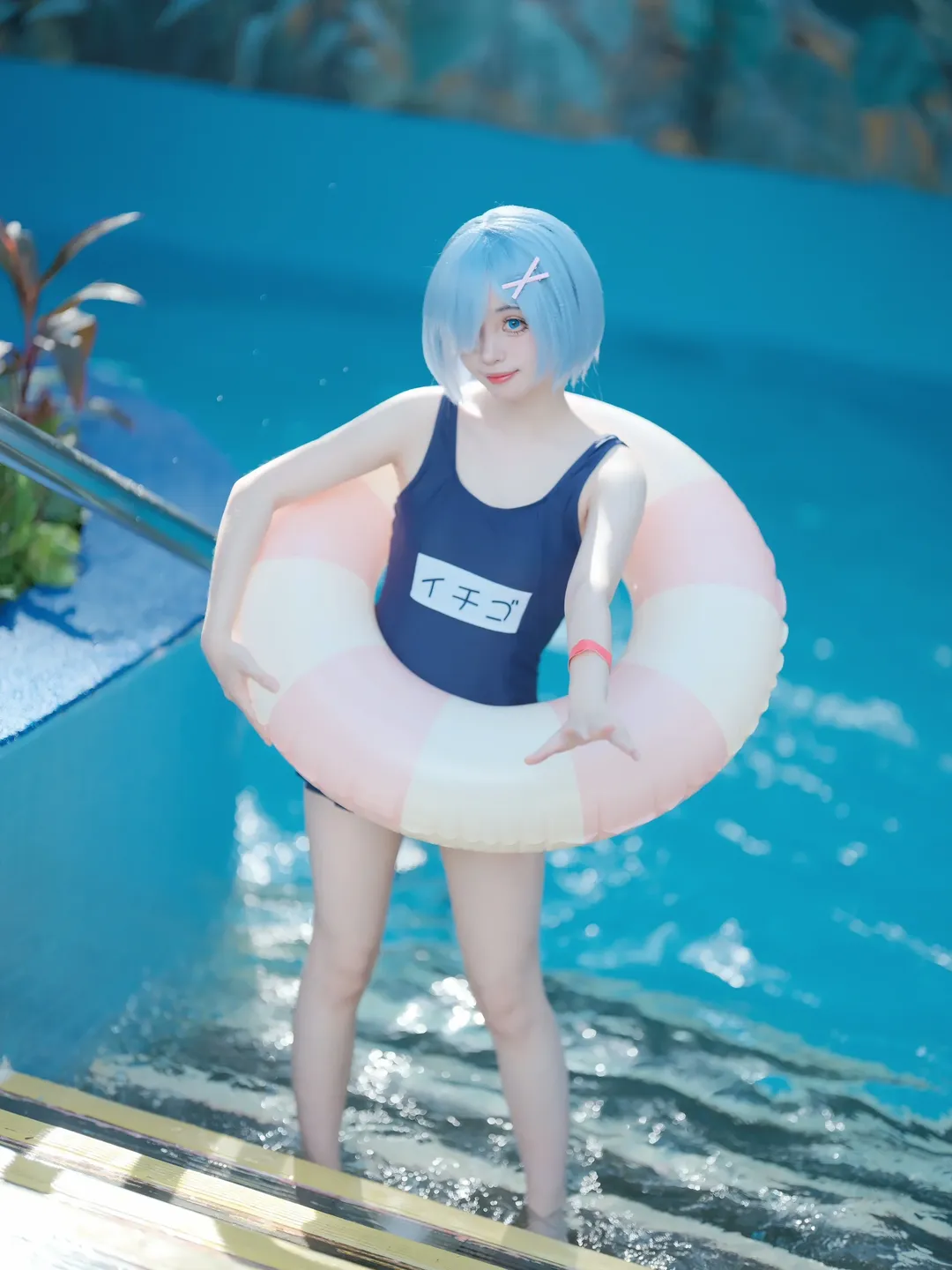 从零开始的异世界生活, 蕾姆cos, 泳装cosplay, 二次元cos, 外景摄影