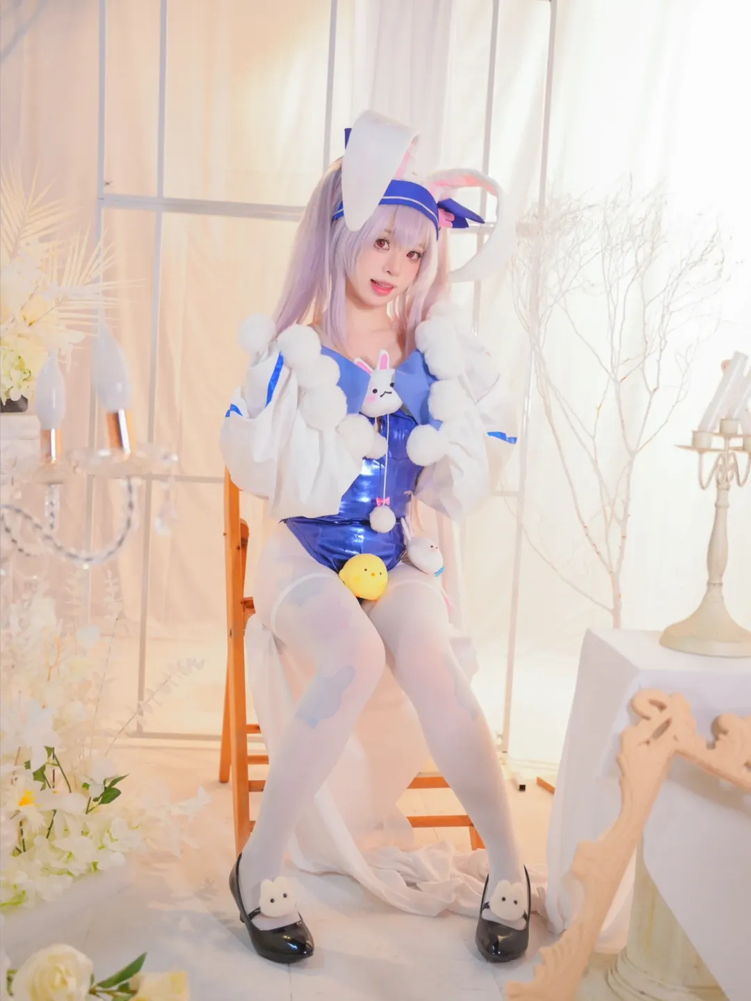 碧蓝航线, 拉菲cos, 兔女郎, 二次元cosplay, 白丝cosplay - 第2张