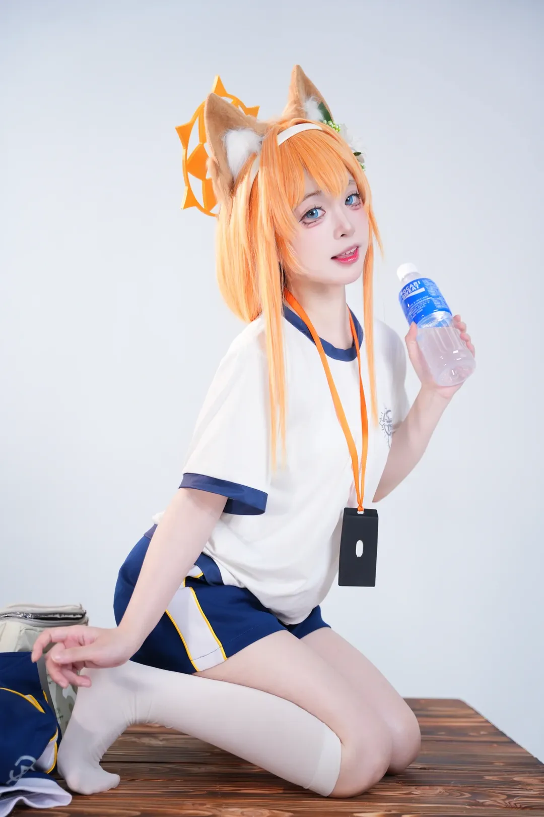 cosplay, 蔚蓝档案, 白丝, 伊落玛丽cos, 兽耳cos - 第3张