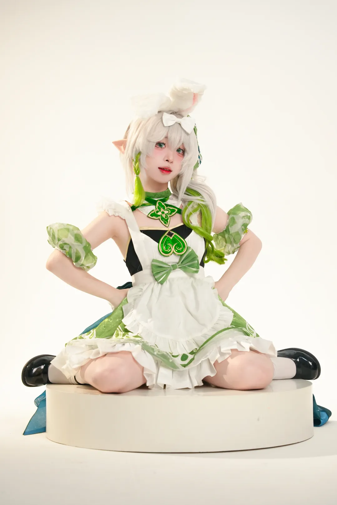 原神, ナヒーダ コスプレ, スタジオ撮影, コスプレコーデ, 白ソックスコーデ - 1枚目