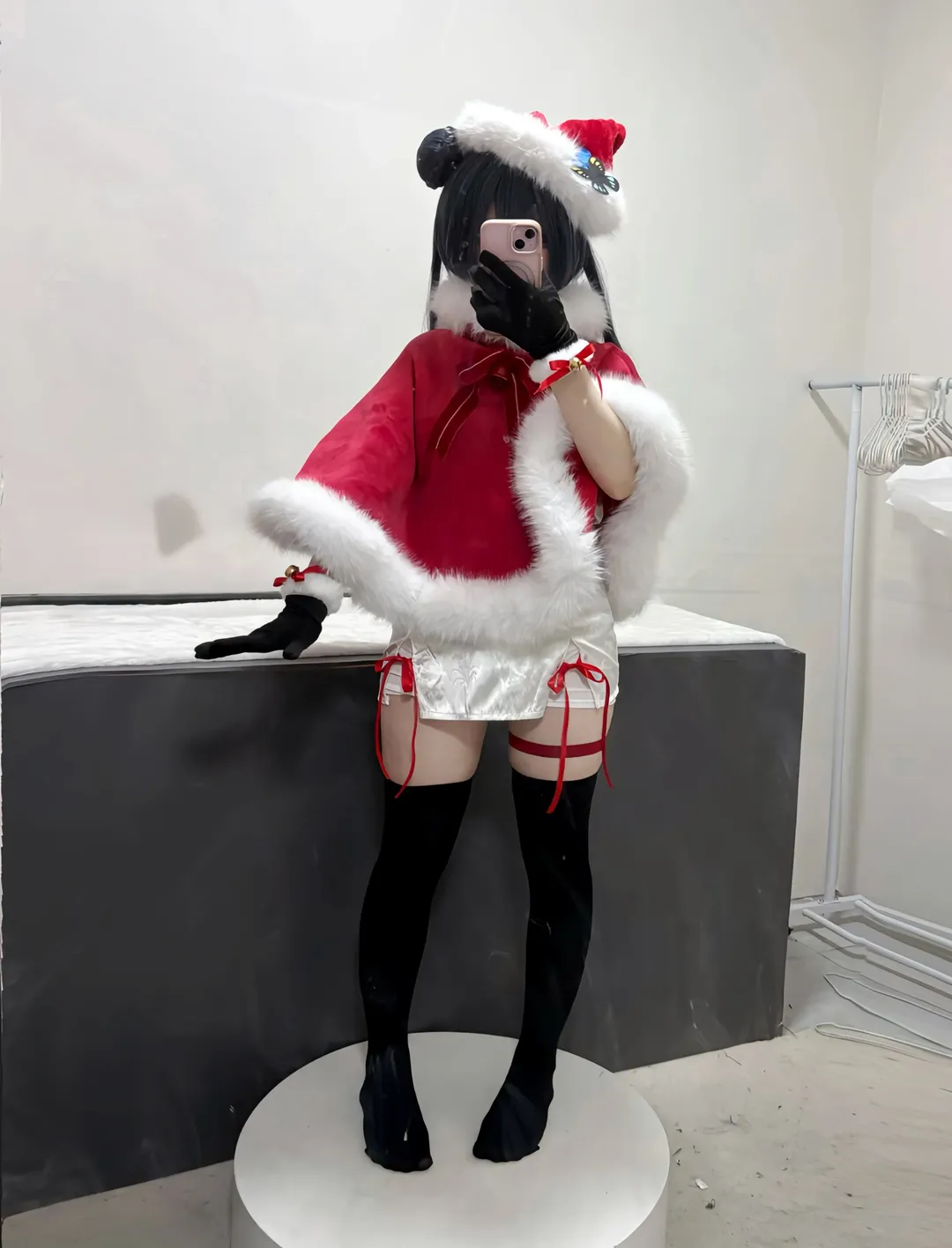 cosplay, 蔚蓝档案, 妃咲cos, 丝袜穿搭, 圣诞服装 - 第2张