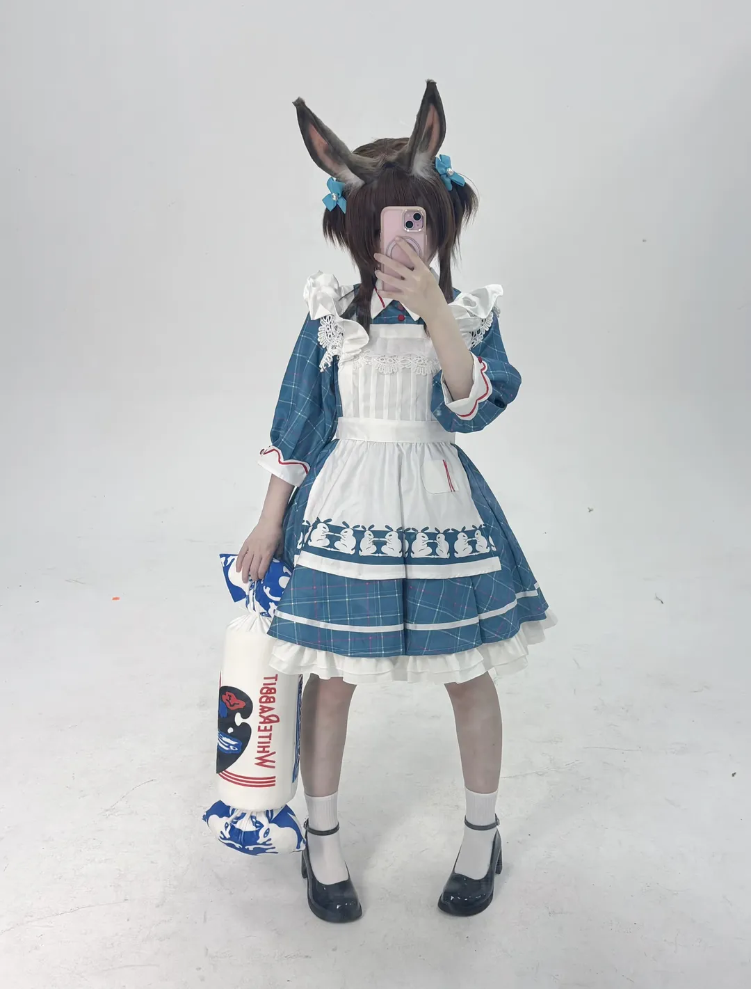 Arknights, Amiya cosplay, Anime cosplay, White thigh-highs outfit, Loli Cosplay - Image 3
