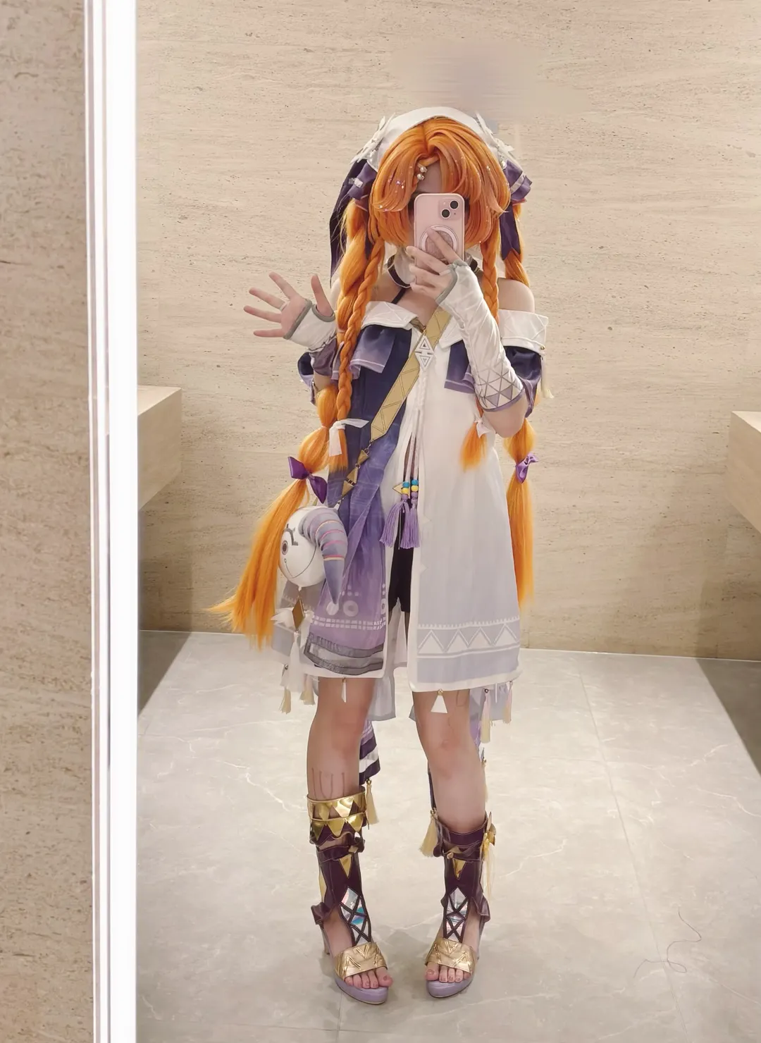 鳴潮, 西格莉卡cos, cosplay日常, 雙麻花辮, 橘色系 - 第2張
