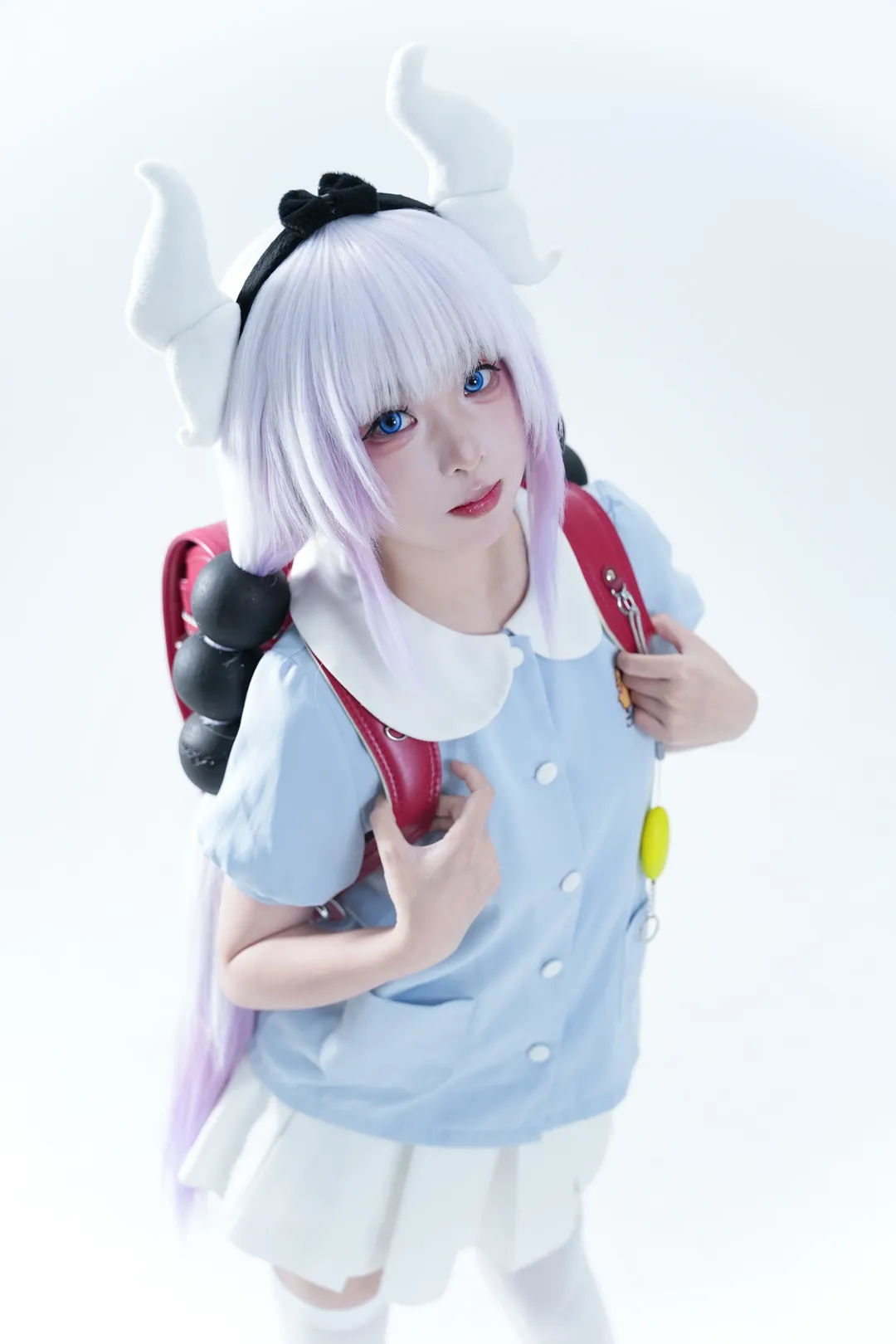 校园风, 二次元cos, 白丝cos, 康娜cos, 萝莉写真 - 第3张