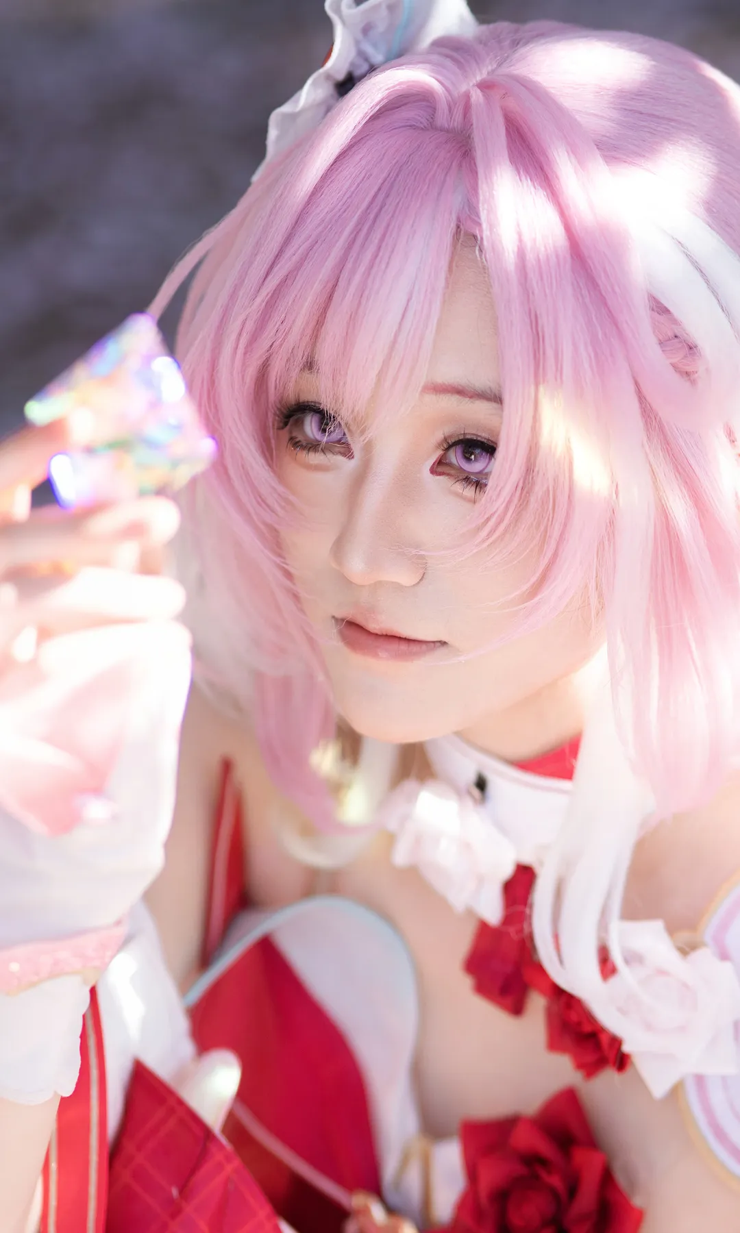 爱莉希雅cos, 户外摄影, 崩坏三, cosplay写真, 丝袜 - 第1张