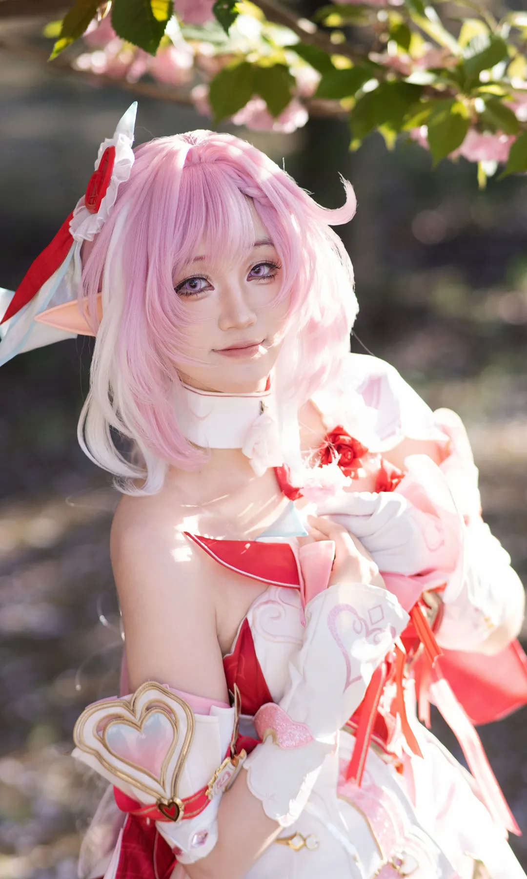 爱莉希雅cos, 户外摄影, 崩坏三, cosplay写真, 丝袜 - 第2张