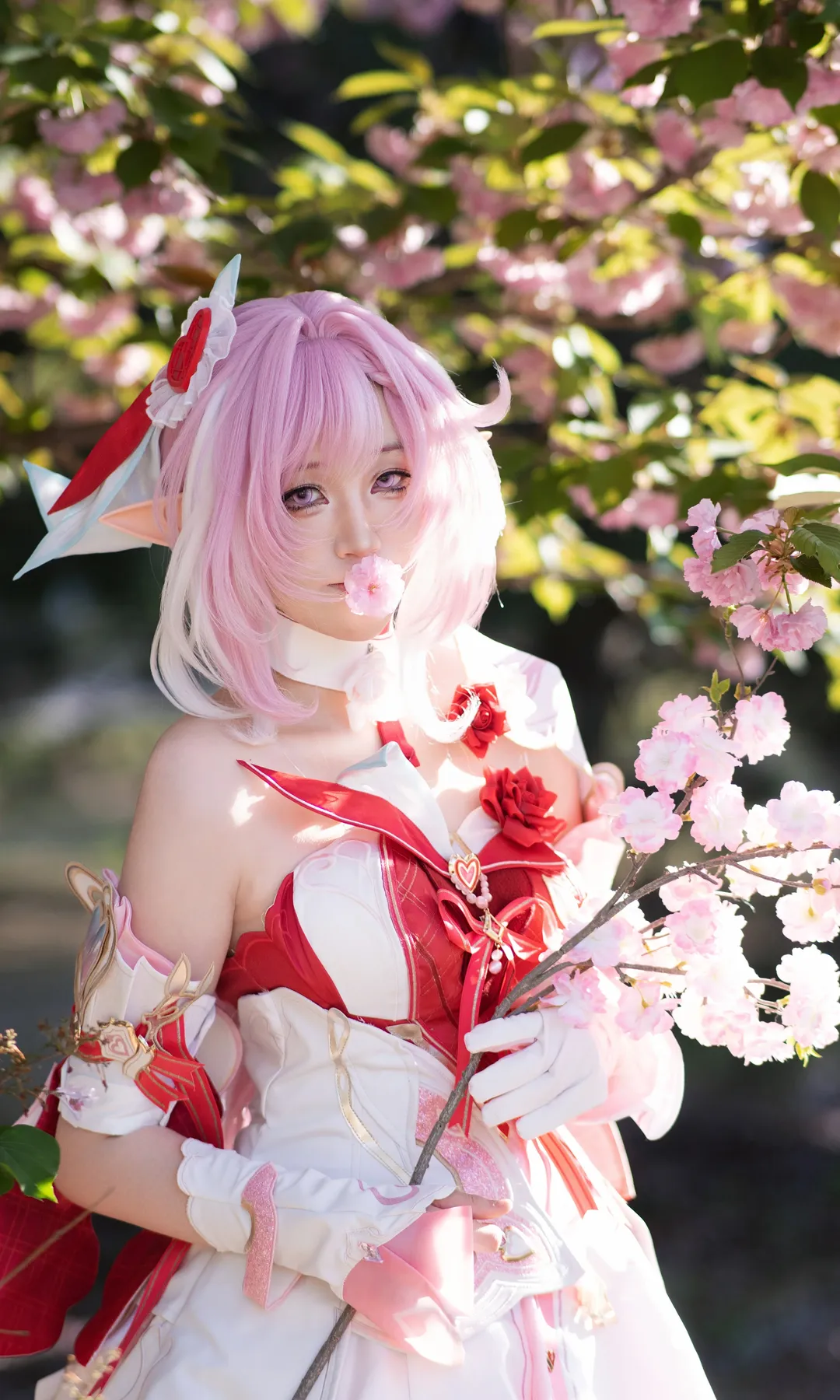 爱莉希雅cos, 户外摄影, 崩坏三, cosplay写真, 丝袜 - 第3张