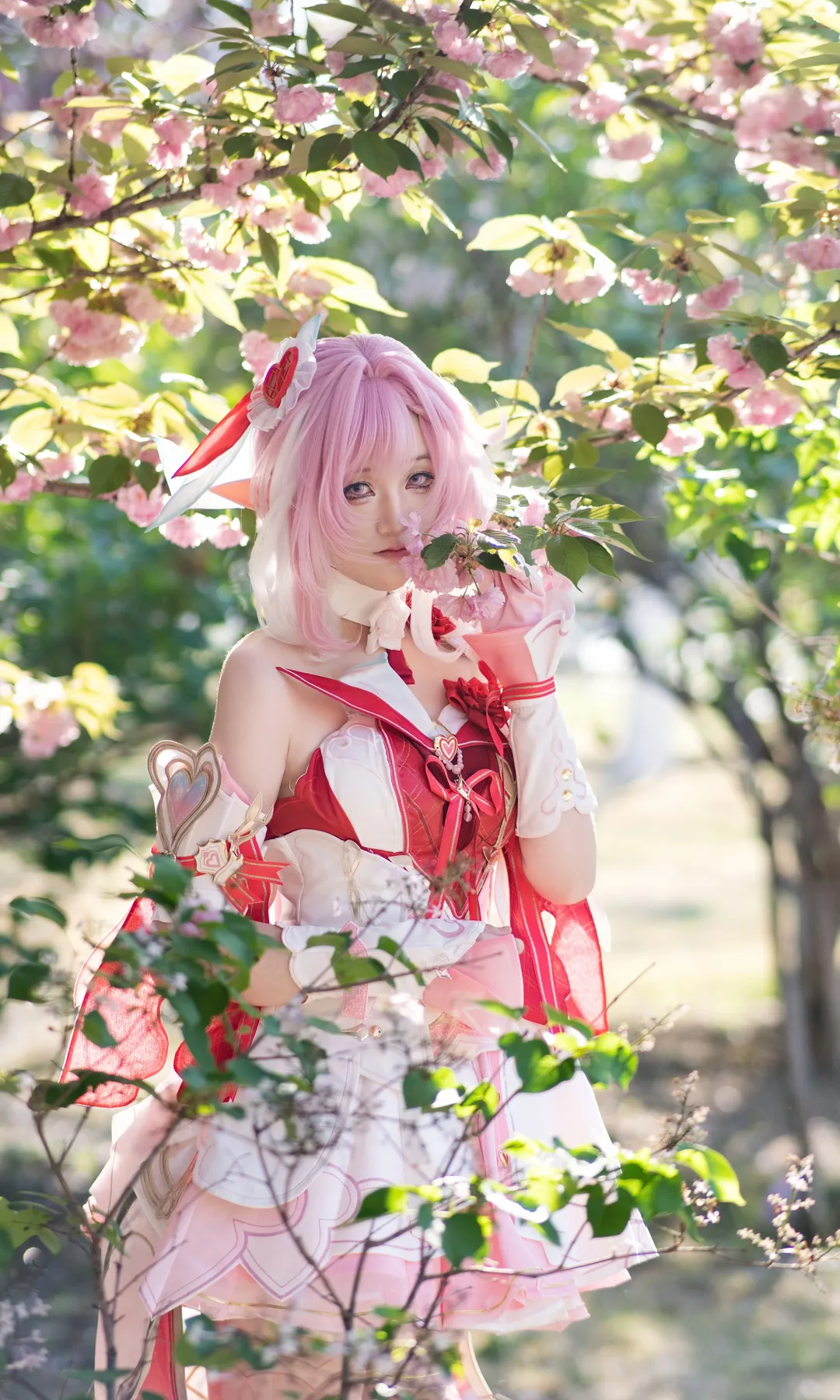 爱莉希雅cos, 户外摄影, 崩坏三, cosplay写真, 丝袜 - 第4张