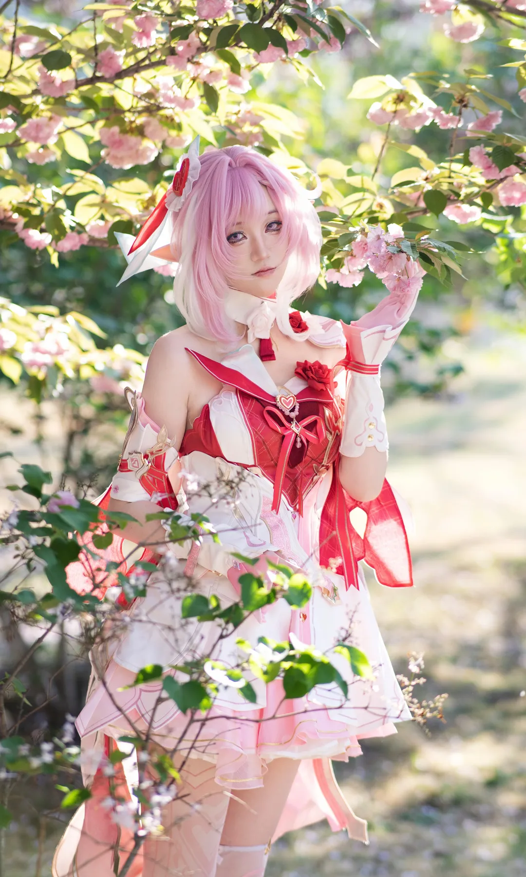 爱莉希雅cos, 户外摄影, 崩坏三, cosplay写真, 丝袜