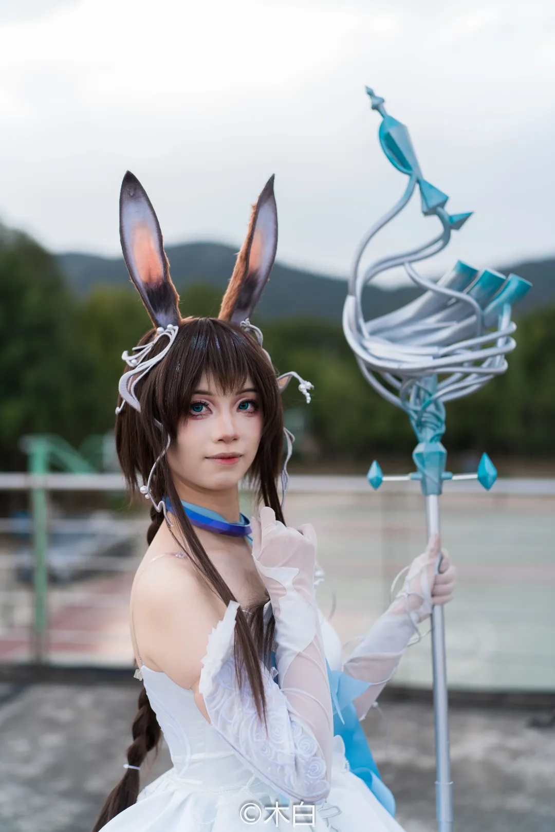 cosplay, 场照, 明日方舟, 阿米娅cos, 江南大学 - 第4张