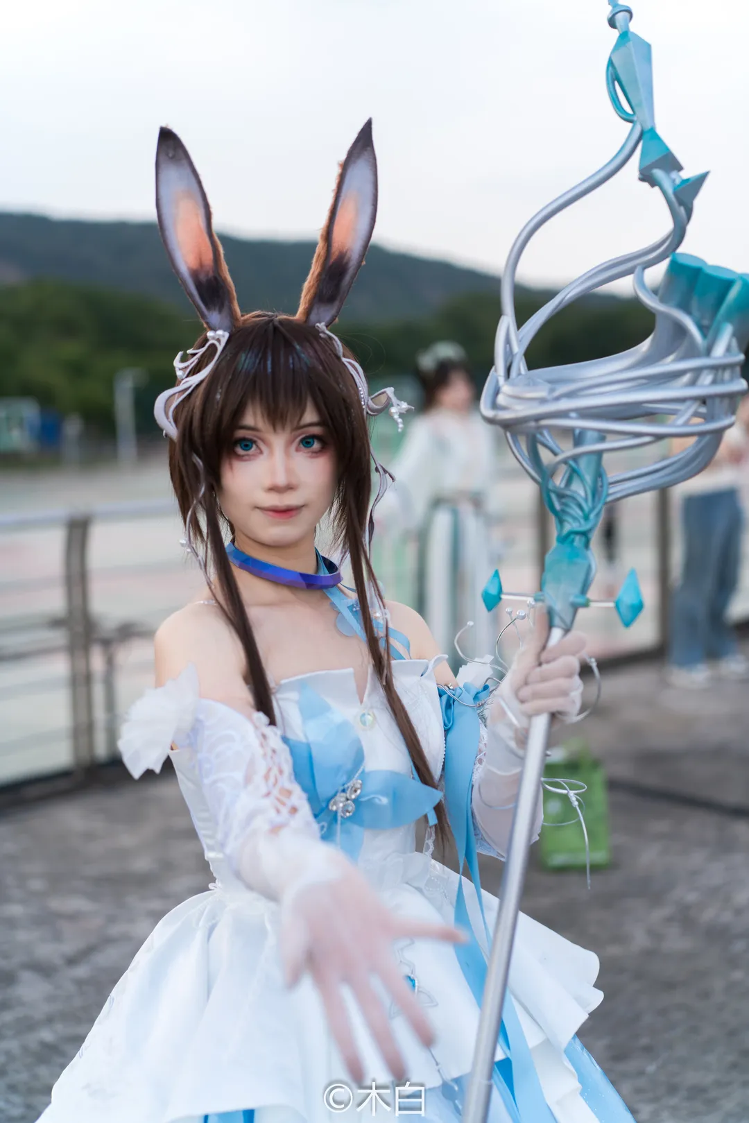 cosplay, 场照, 明日方舟, 阿米娅cos, 江南大学 - 第7张