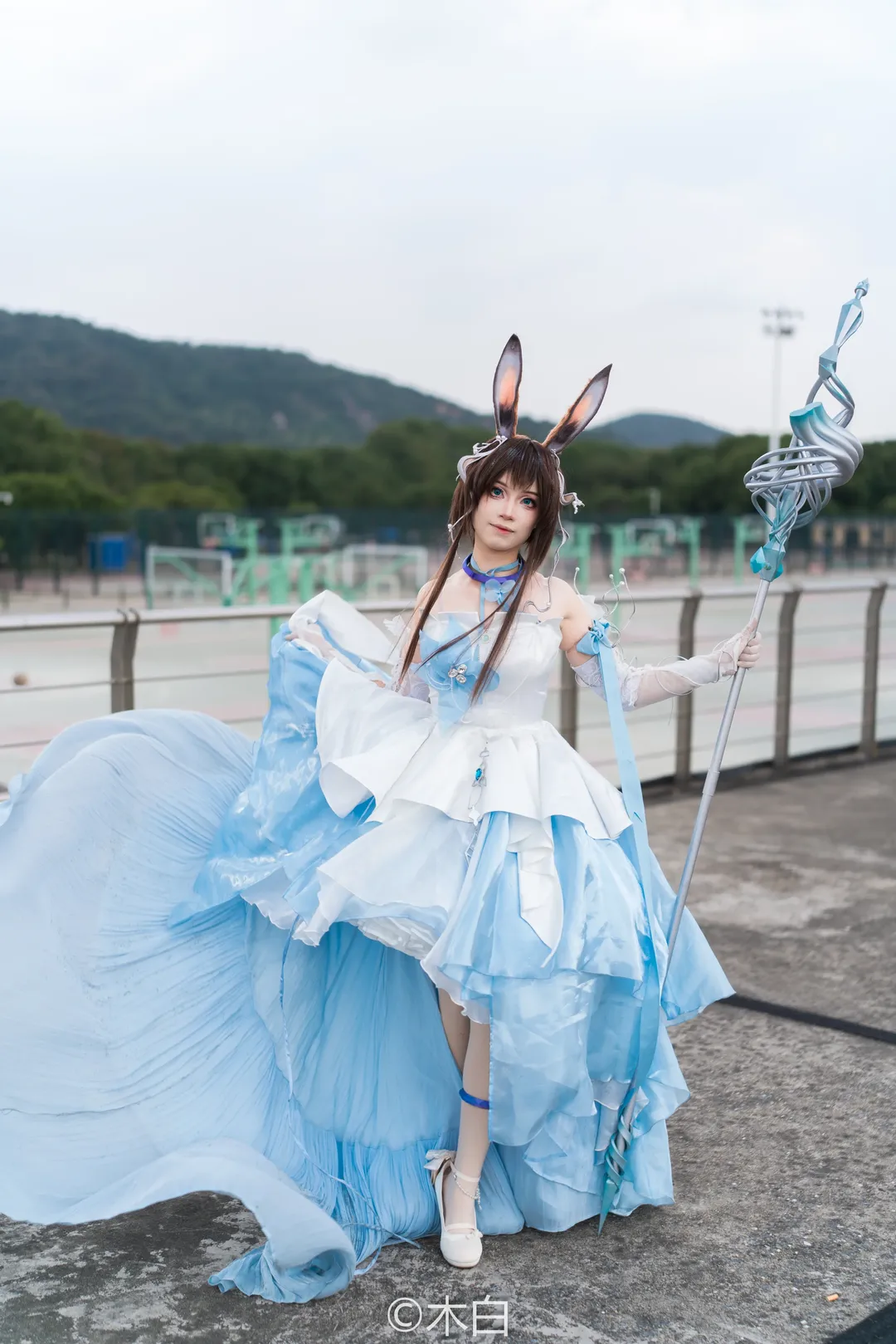 cosplay, 场照, 明日方舟, 阿米娅cos, 江南大学 - 第9张