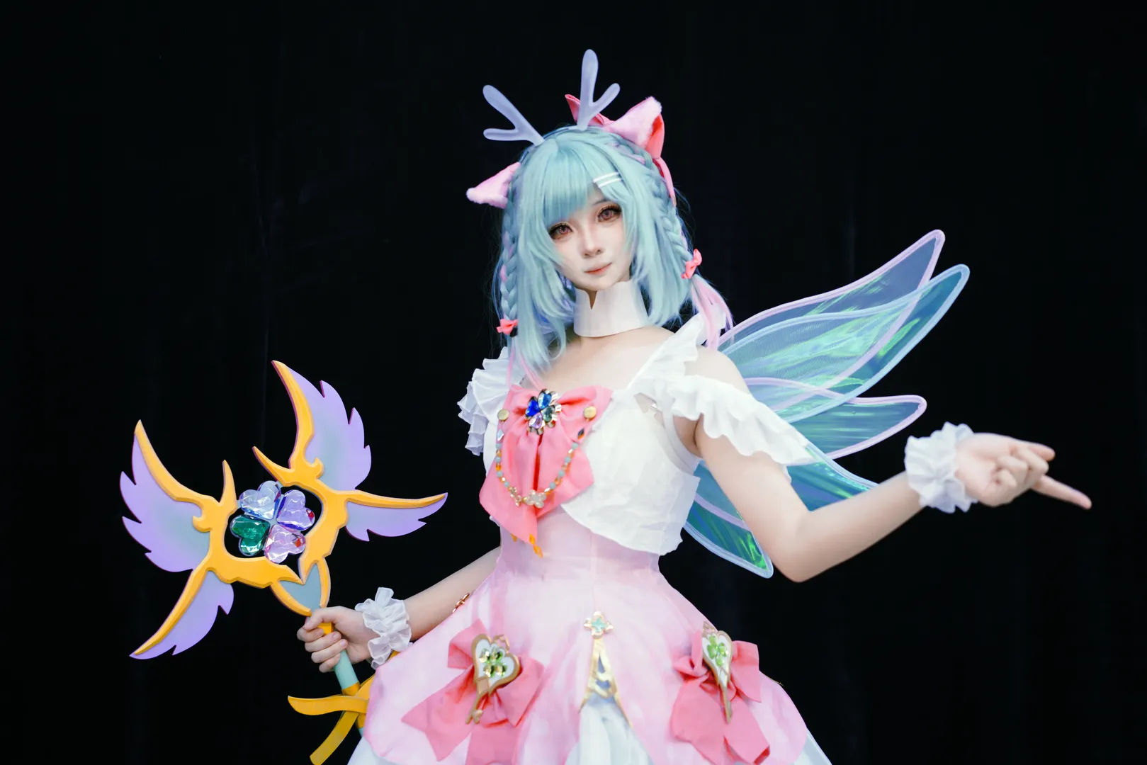 二次元撮影, オナー・オブ・キングス, 時の祈り, 白ストッキング, ヨヨ姫コスプレ