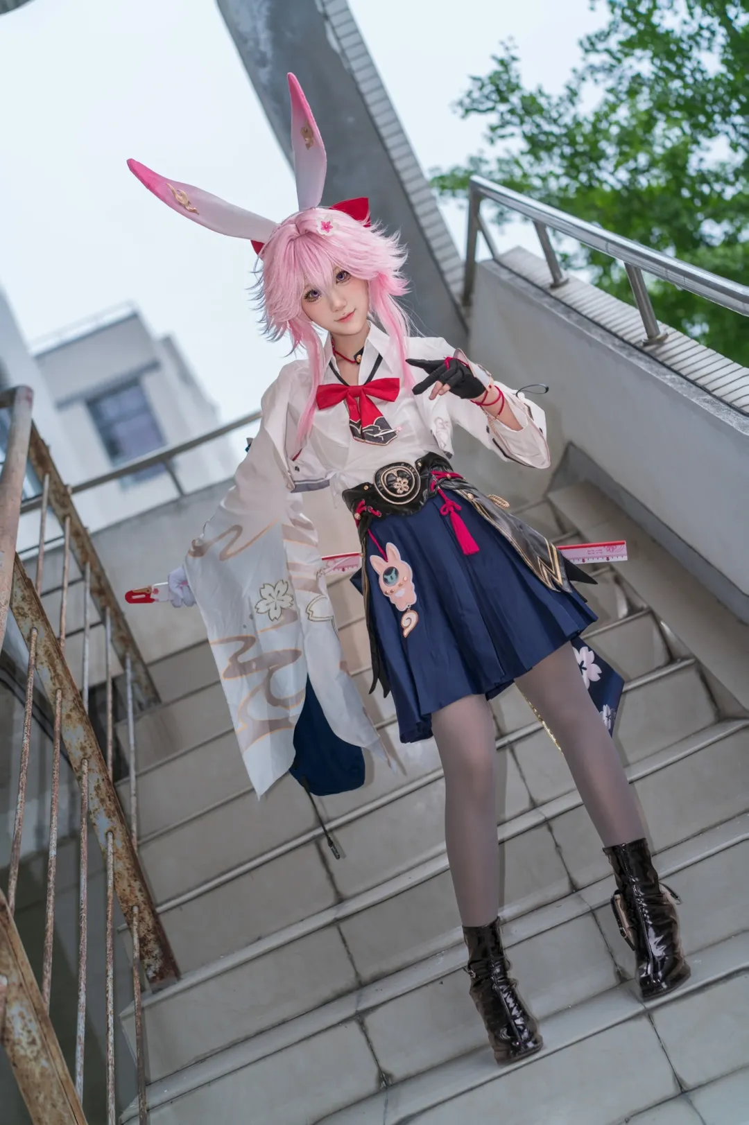 Anime-style photography, Honkai: Star Rail, Campus cosplay, Evanescia cosplay, Cosplay sharing