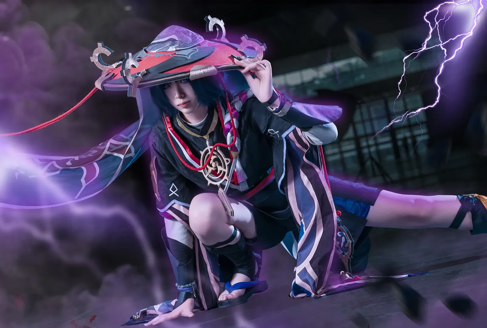 原神, 散兵cos, cosplay摄影, 流浪者cos, 雷散cos - 第3张