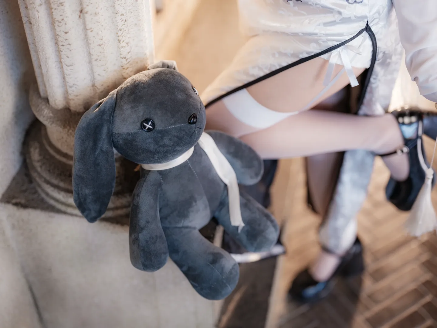 Cosplay, Qipao, Kasugano Sora cosplay, Yosuga no Sora, White stockings - Image 5