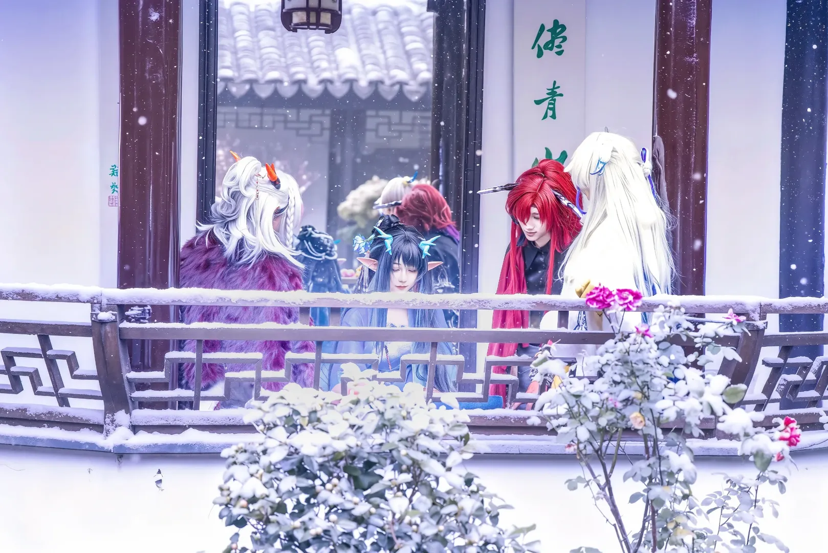 明日方舟, 古风cos, 国风cos, 雪景写真, 岁家私设cos