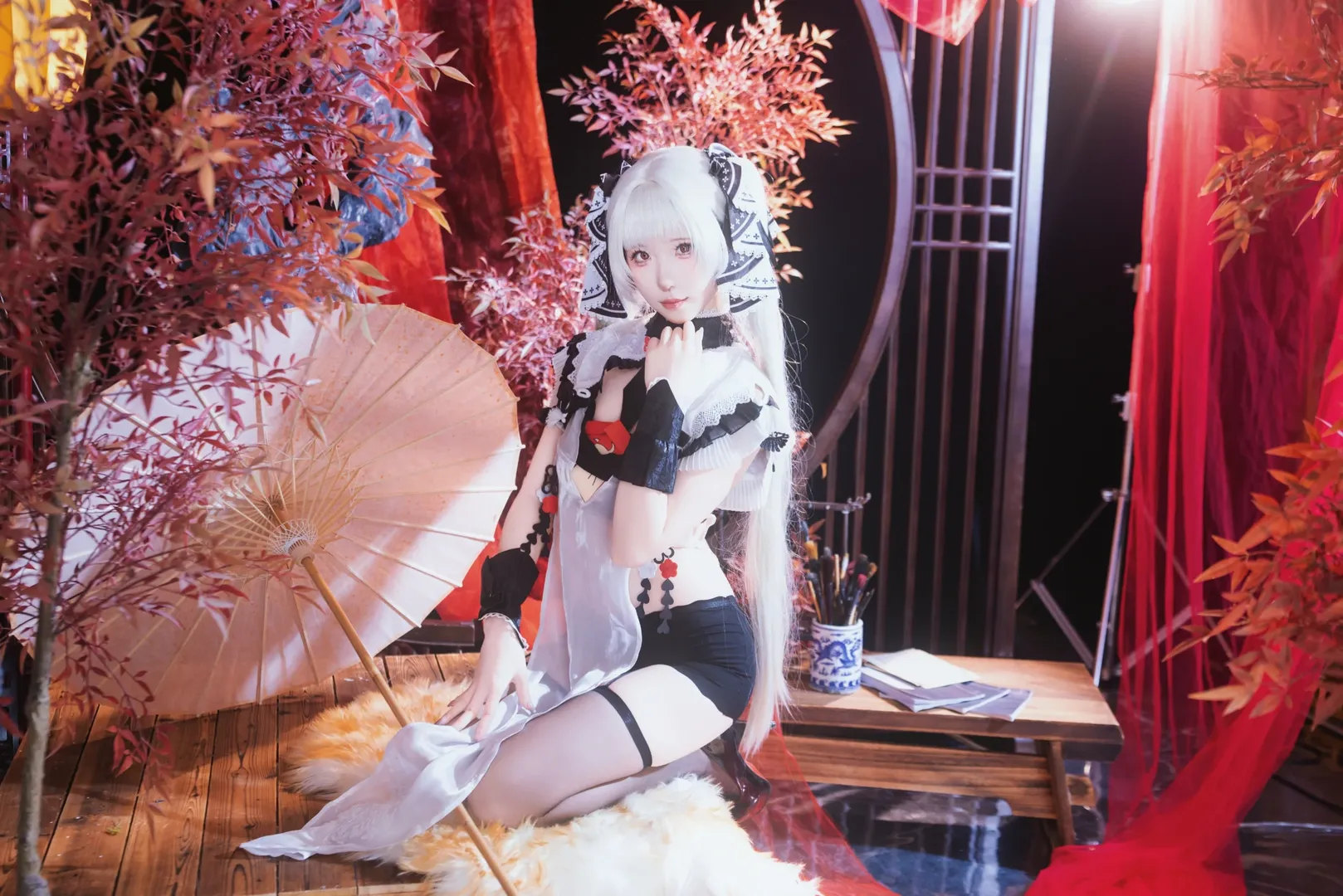 碧蓝航线, 可畏cos, cosplay正片, 二次元角色扮演, 旗袍女仆装 - 第8张