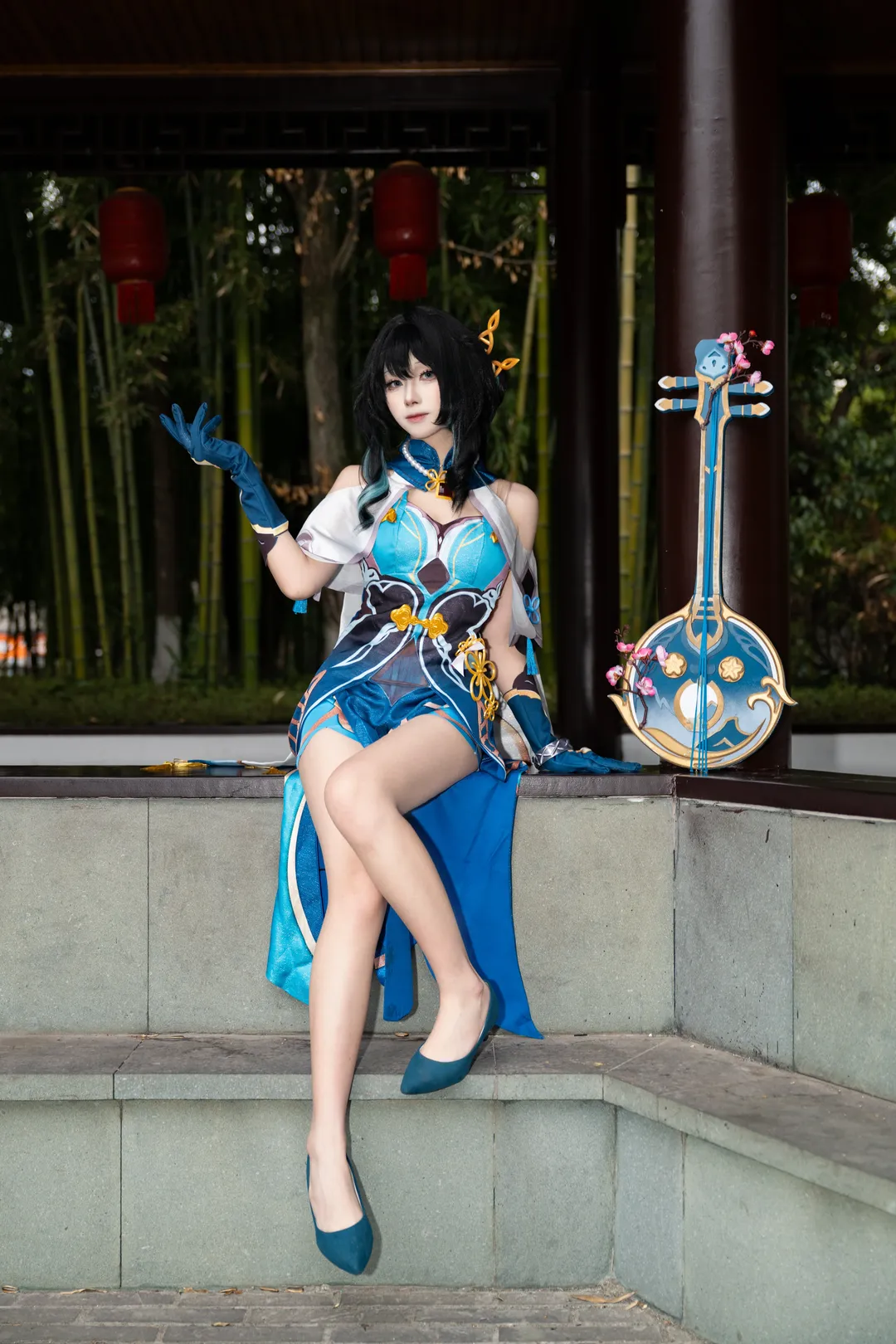 二次元摄影, 崩坏星穹铁道, 阮梅cos, 国风cosplay, 古风园林 - 第1张