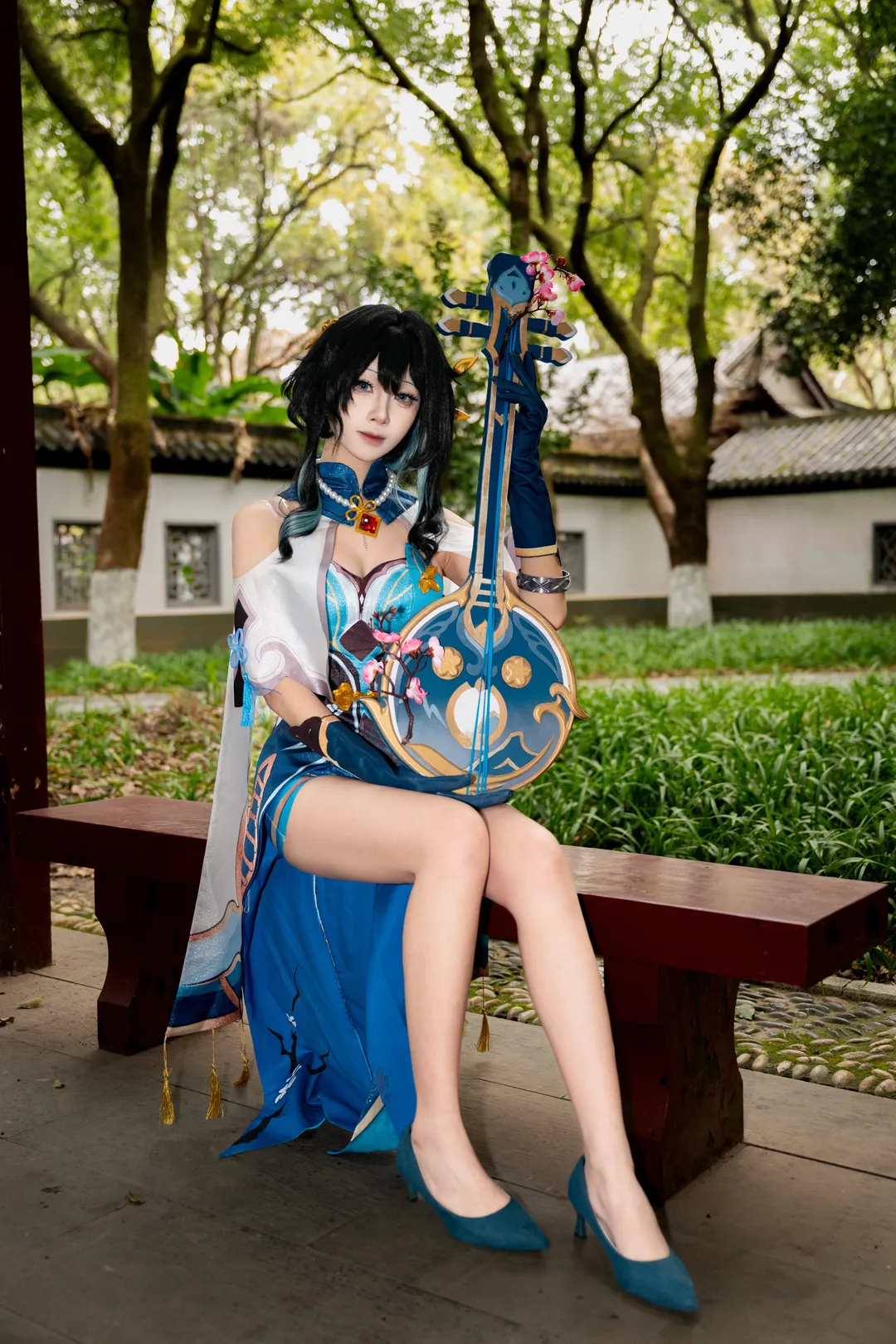 二次元摄影, 崩坏星穹铁道, 阮梅cos, 国风cosplay, 古风园林 - 第2张